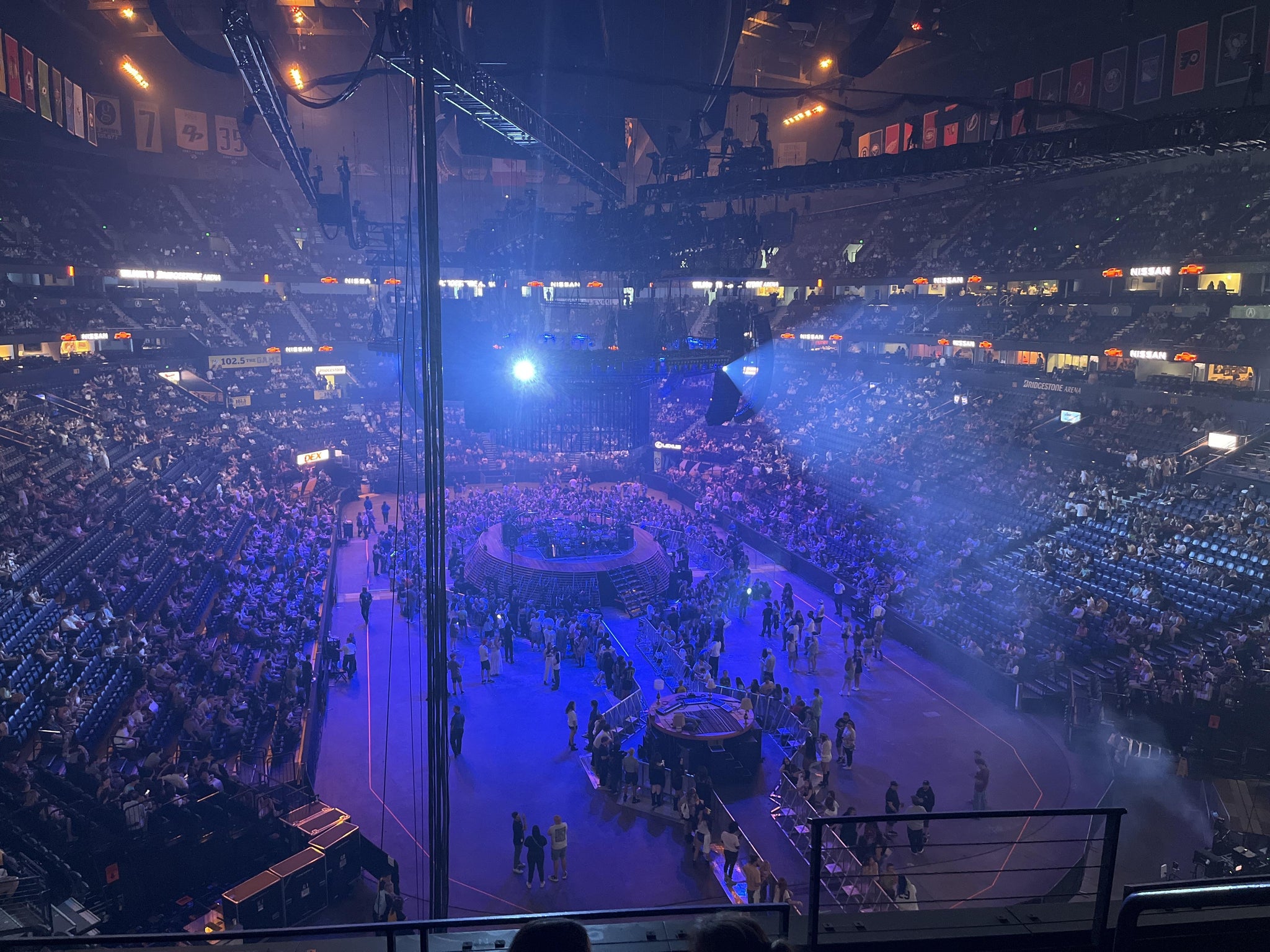 Real Fan View taken from Section 316 at Bridgestone Arena by Christie M