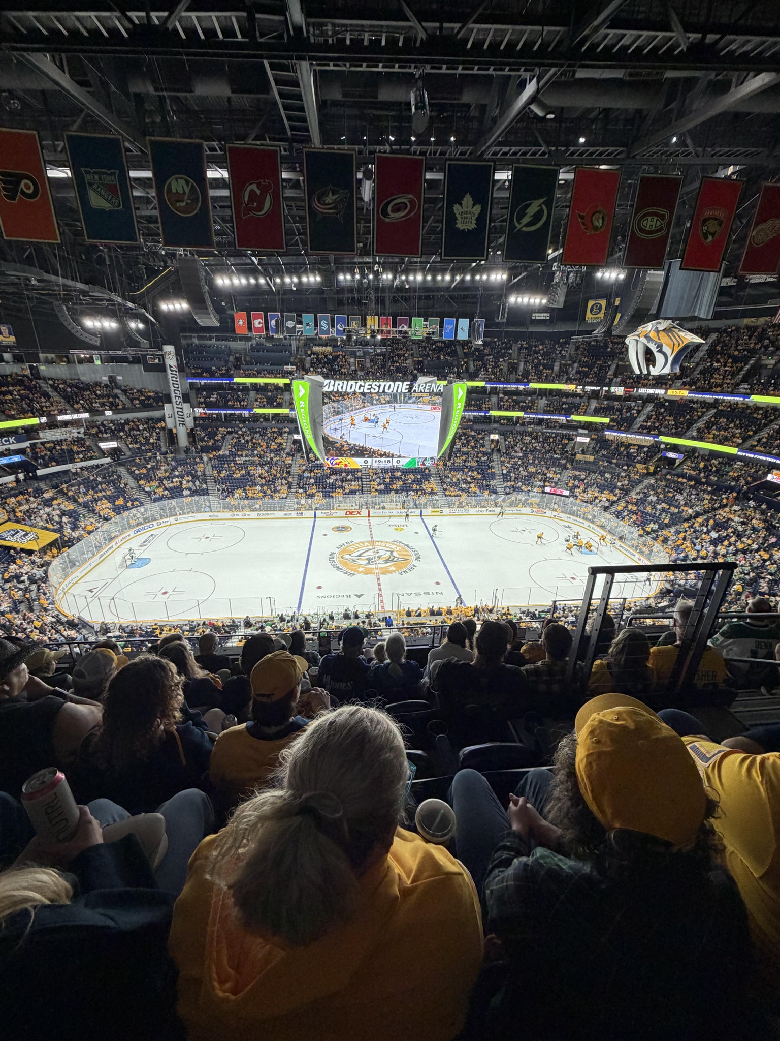 Real Fan View taken from Section 325 at Bridgestone Arena by William B