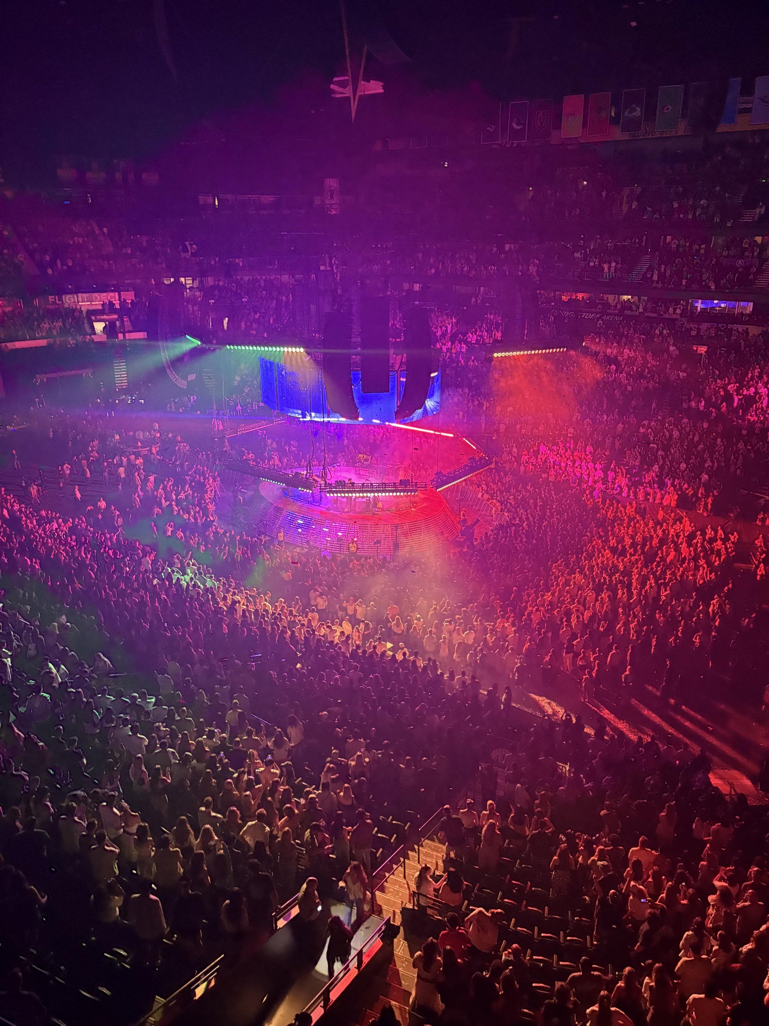 Real Fan View taken from Section 329 at Bridgestone Arena by Jayne S