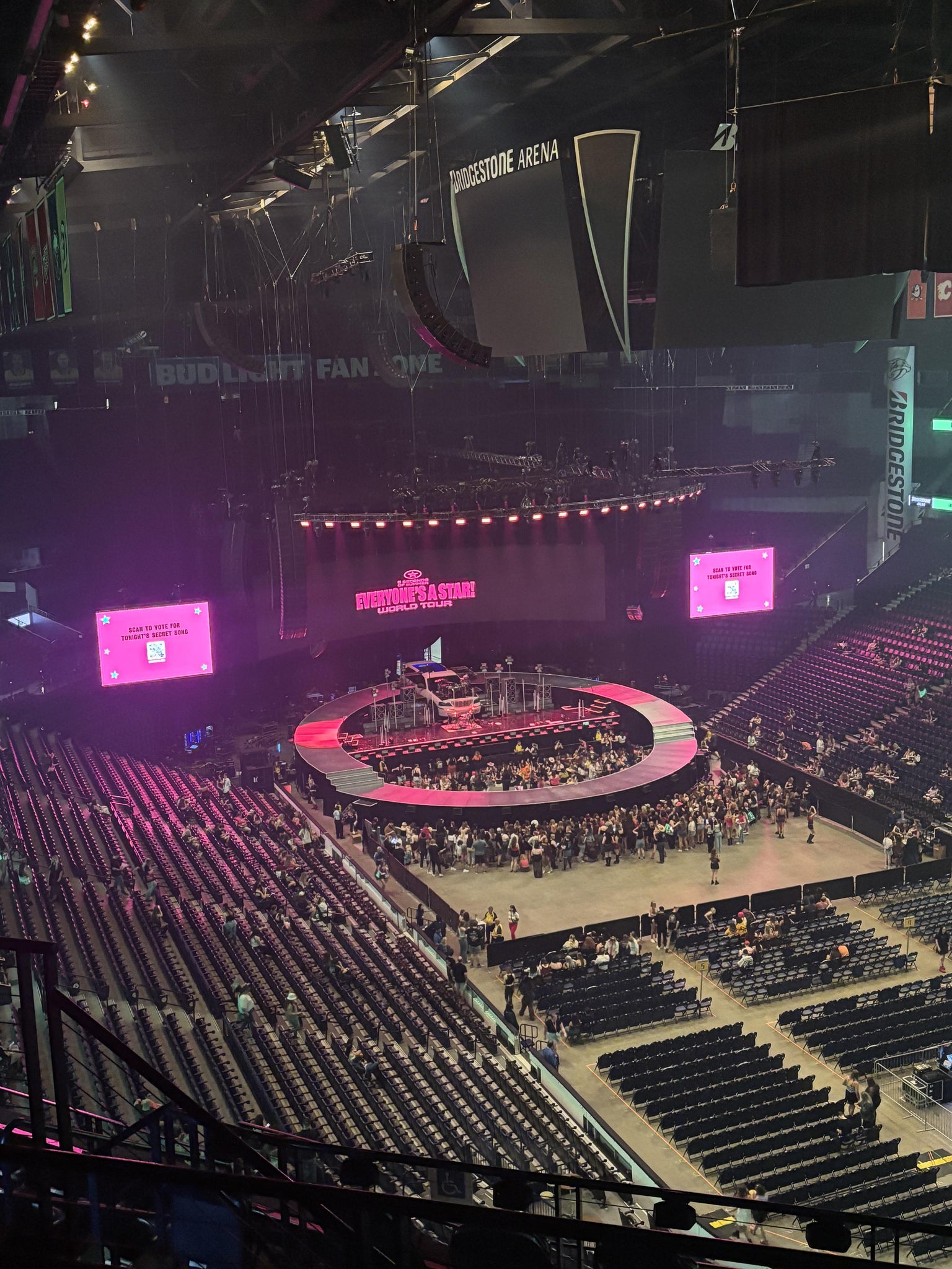 Real Fan View taken from Section 331 at Bridgestone Arena by Kaylie M