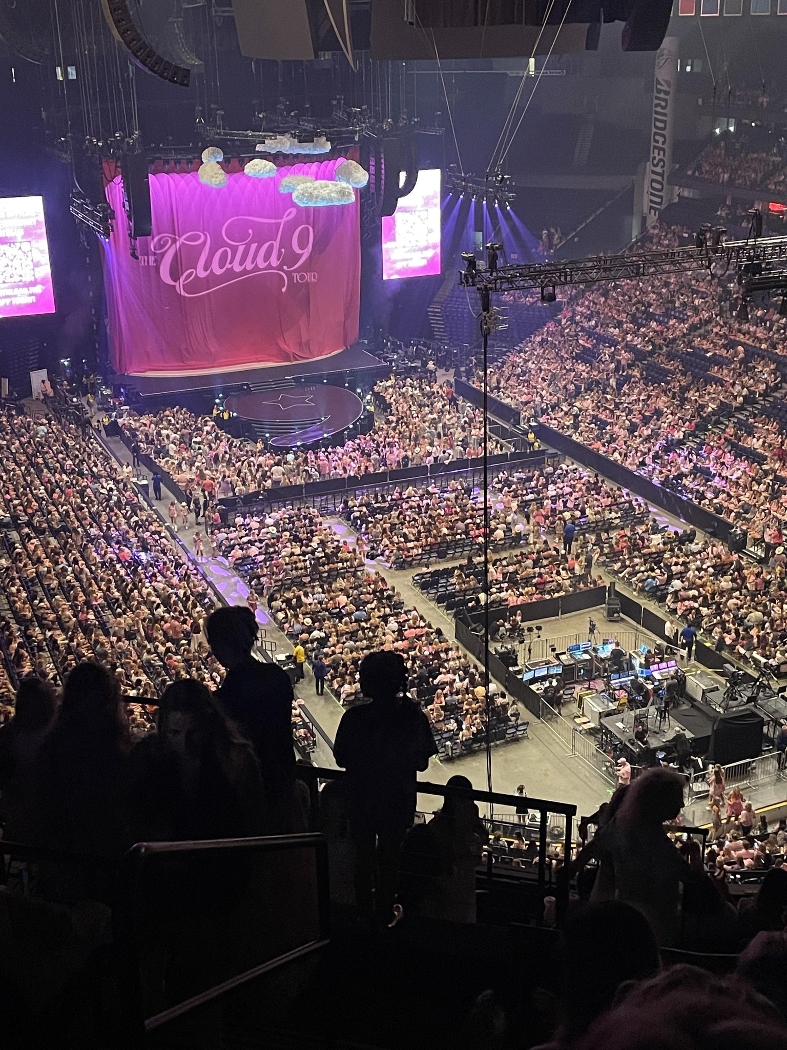 Real Fan View taken from Section 332 at Bridgestone Arena by Harley R