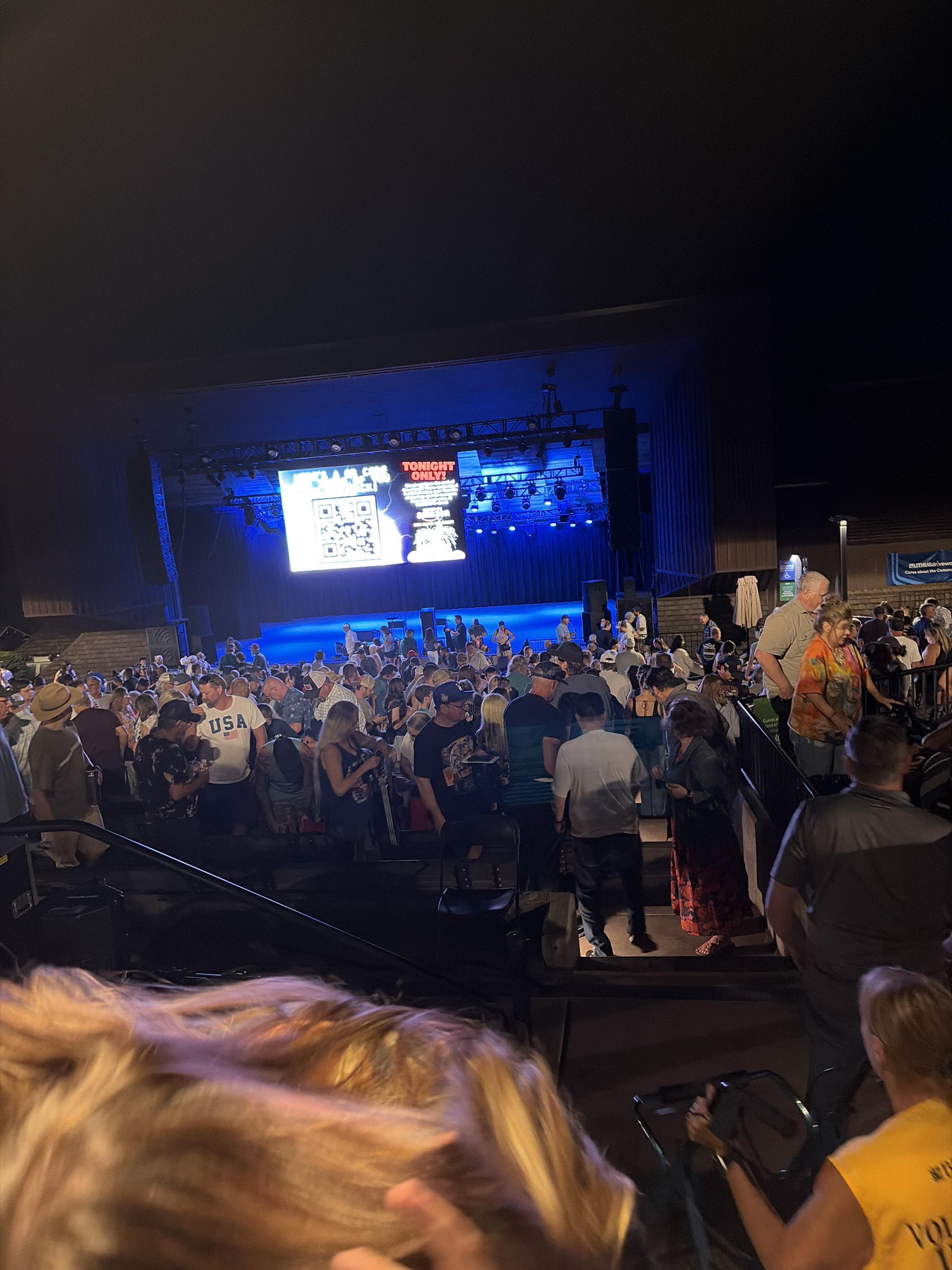 Real Fan View taken from GA Lawn at Britt Pavilion by Terelle M