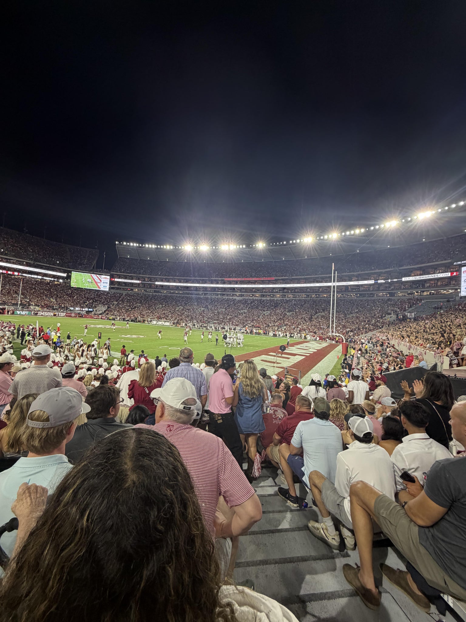 Real Fan View taken from Section 102 at Bryant-Denny Stadium by Carol B