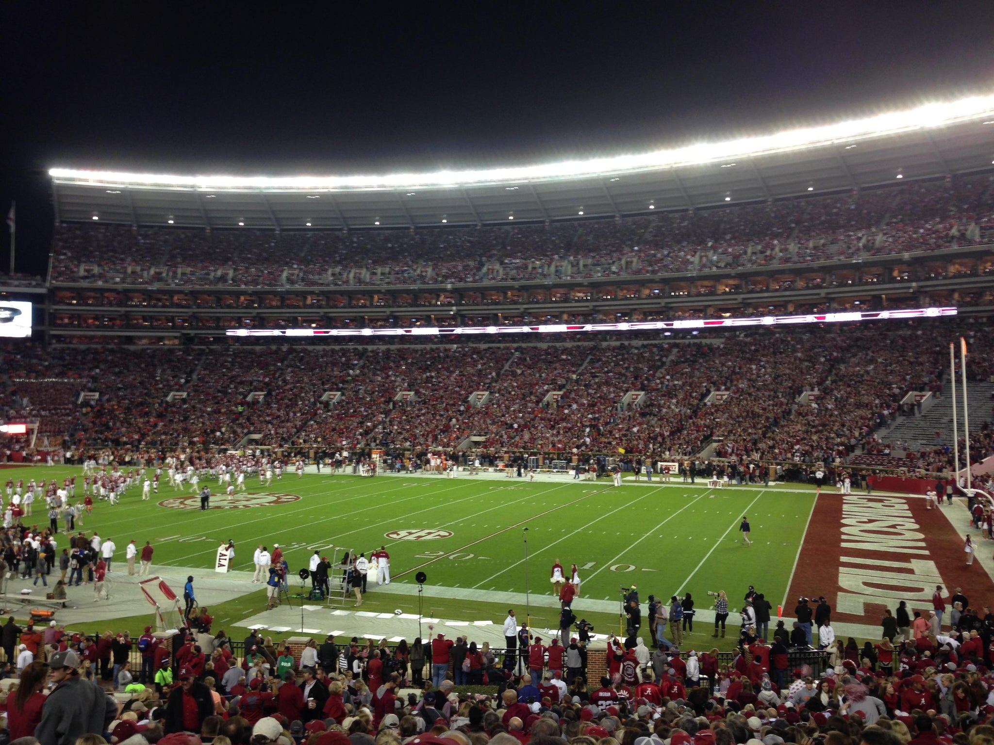 Real Fan View taken from Section 103 at Bryant-Denny Stadium by Scarlette M