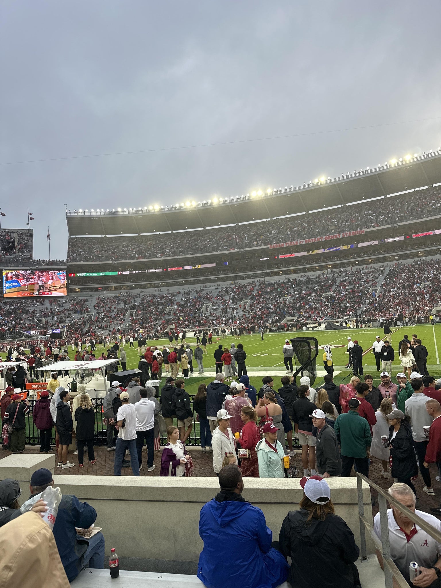 Real Fan View taken from Section 104 at Bryant-Denny Stadium by Sylvia C