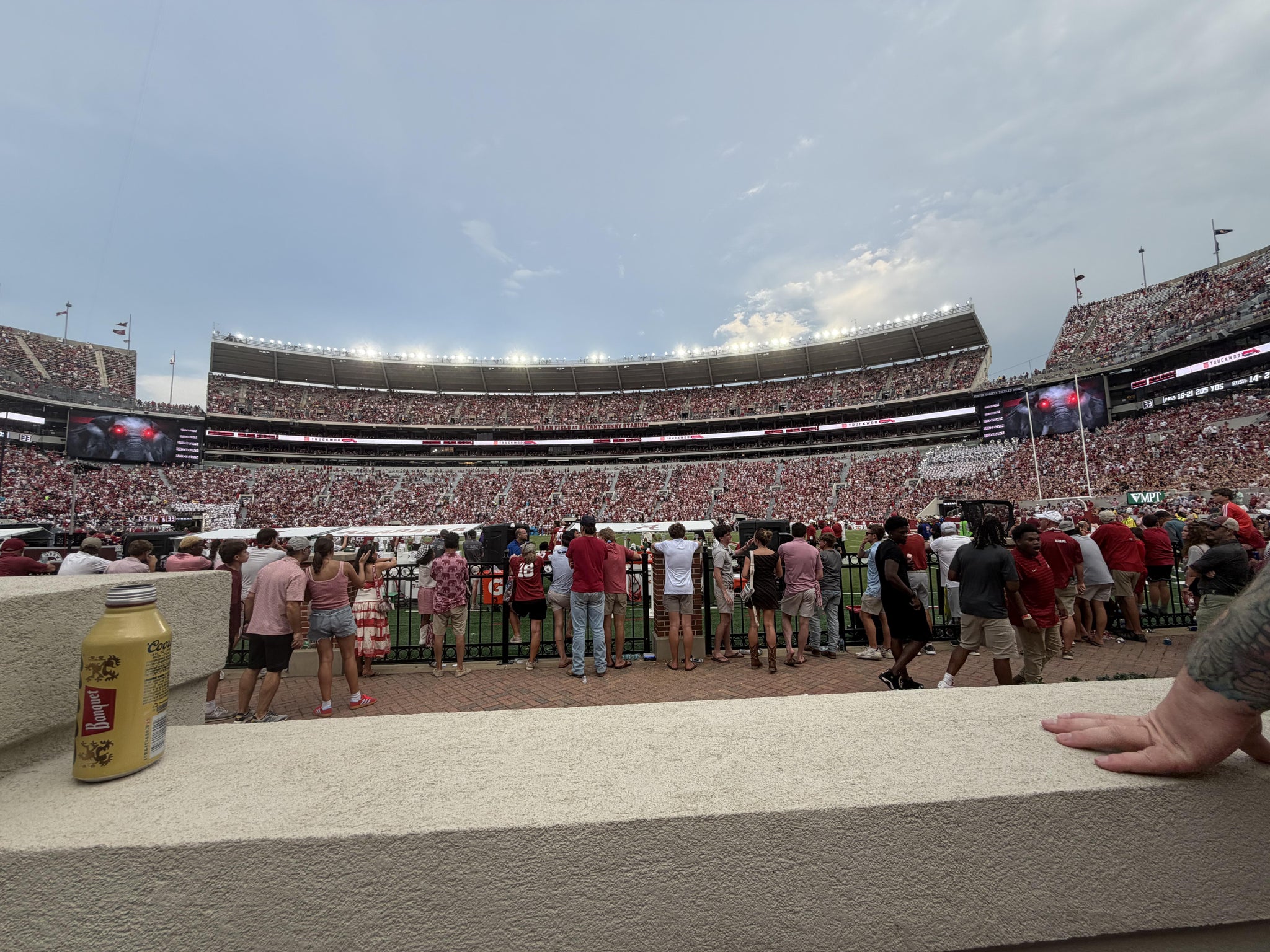 Real Fan View taken from Section 105 at Bryant-Denny Stadium by Mary C