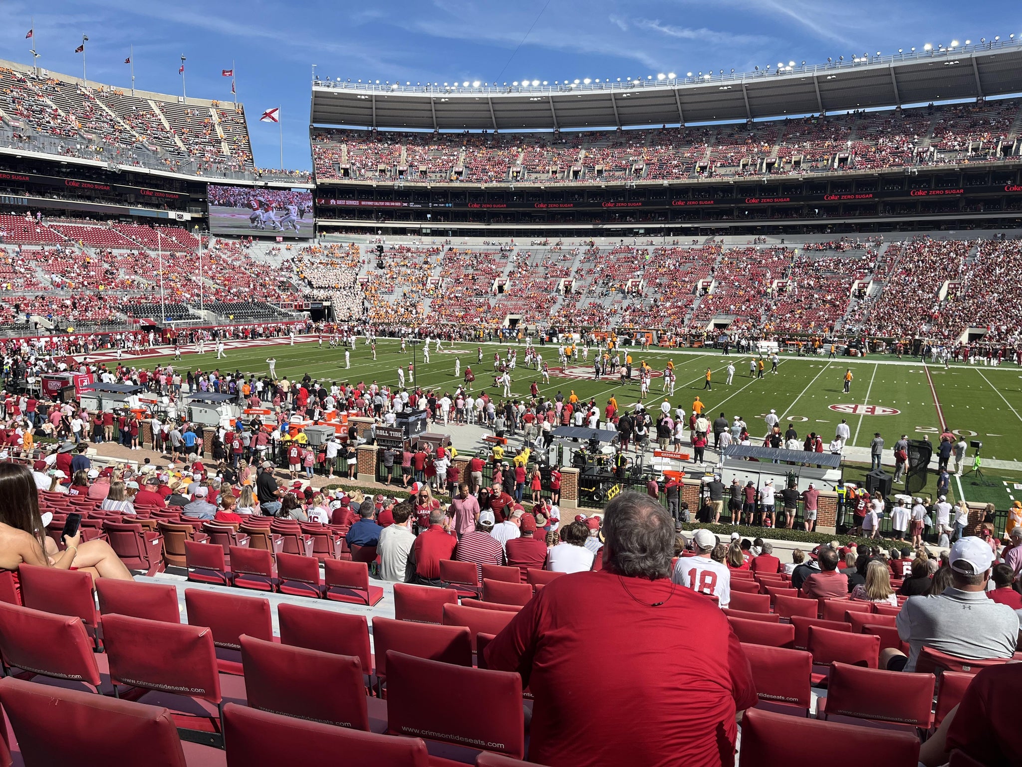 Real Fan View taken from Section 105 at Bryant-Denny Stadium by Carla B