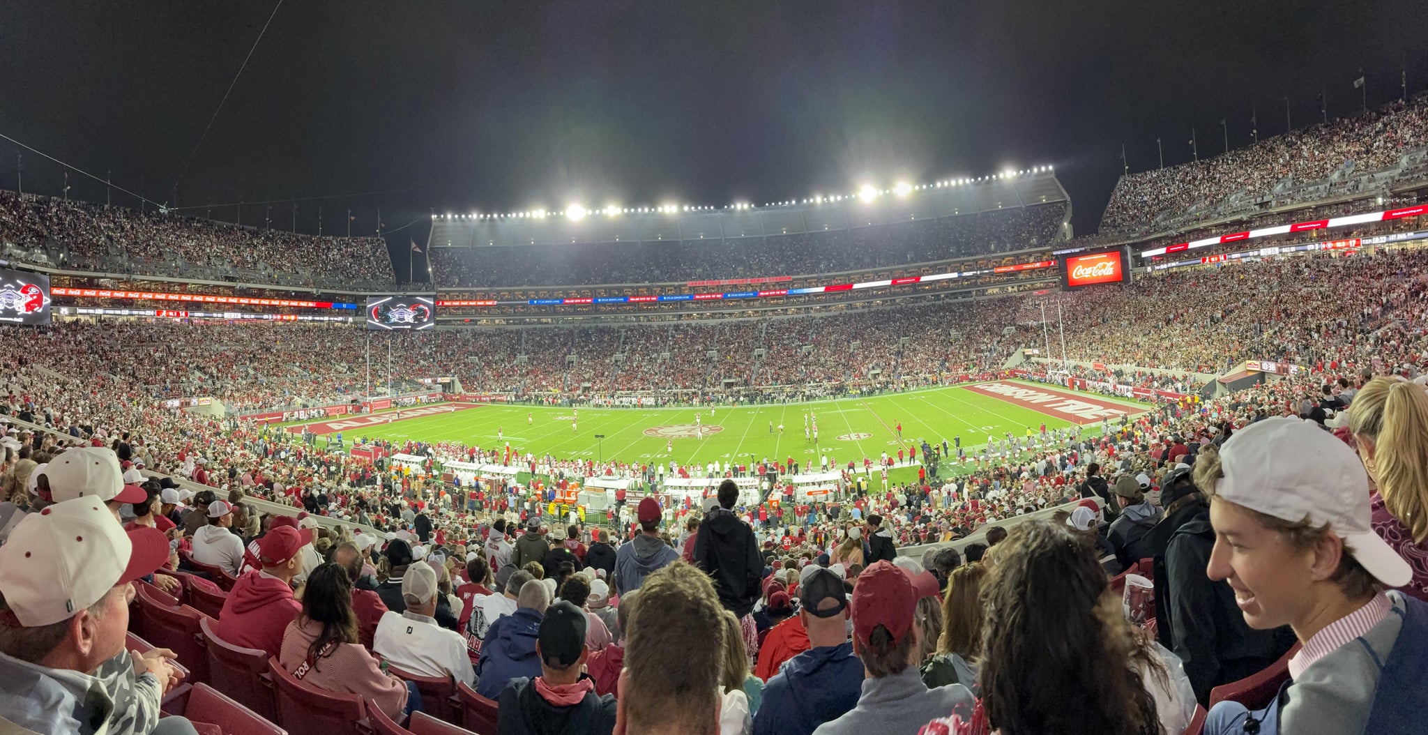 Real Fan View taken from Section 106 at Bryant-Denny Stadium by Jeffrey B