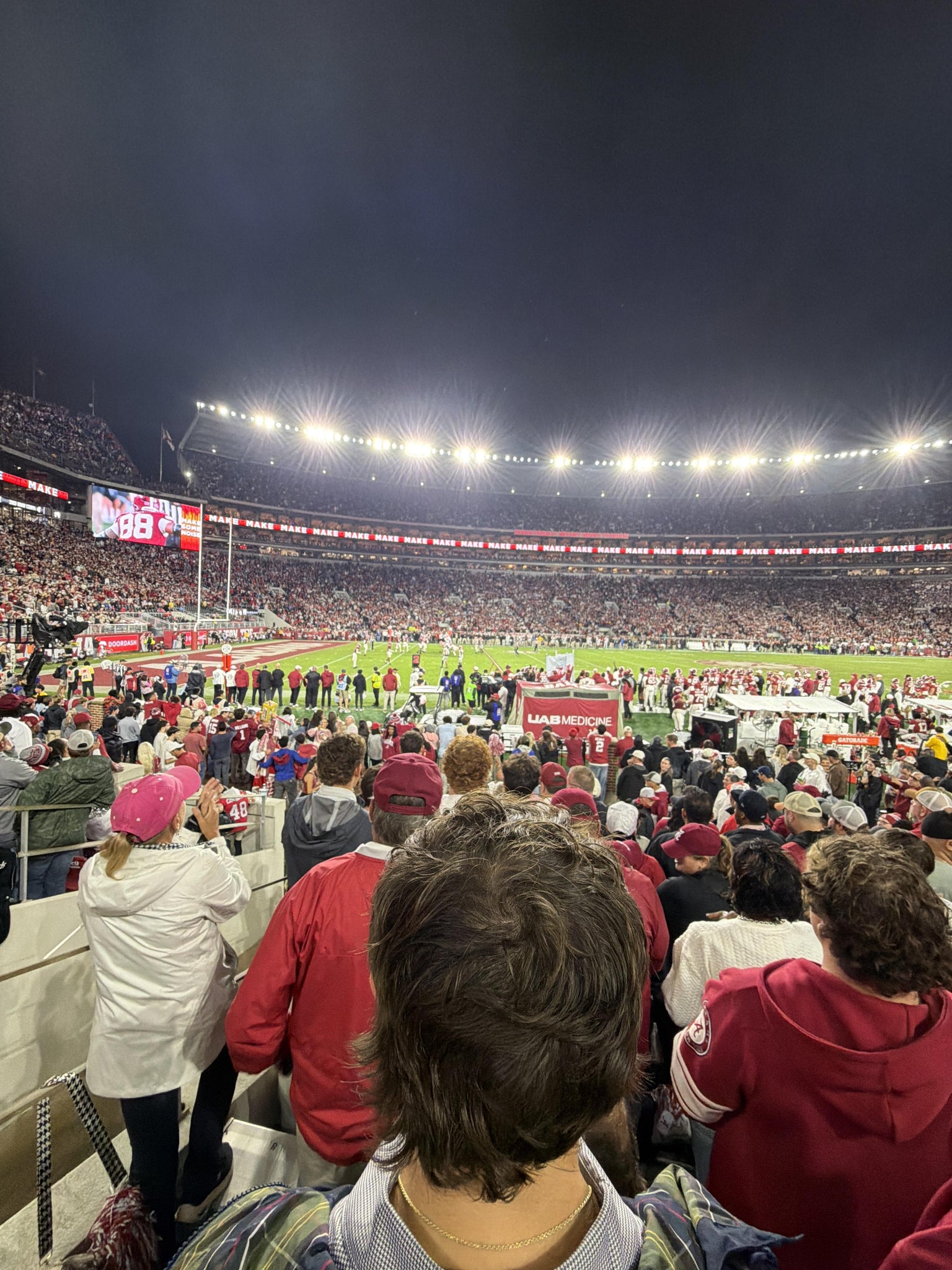 Real Fan View taken from Section 110 at Bryant-Denny Stadium by George C