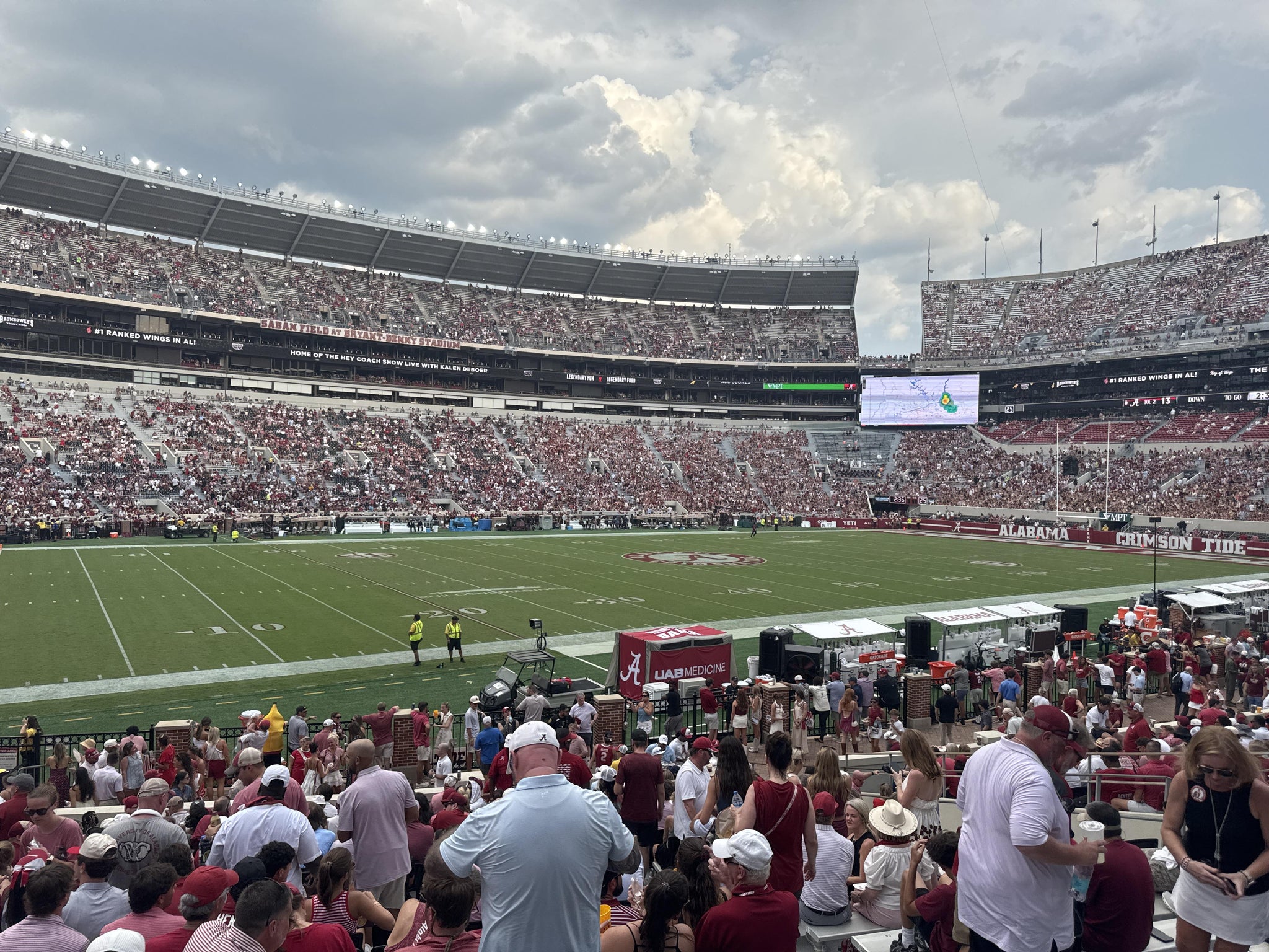 Real Fan View taken from Section 111 at Bryant-Denny Stadium by Rolando T