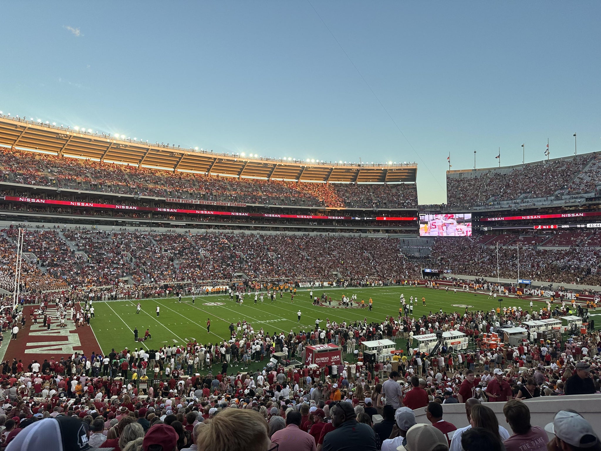 Real Fan View taken from Section 111 at Bryant-Denny Stadium by Angela R