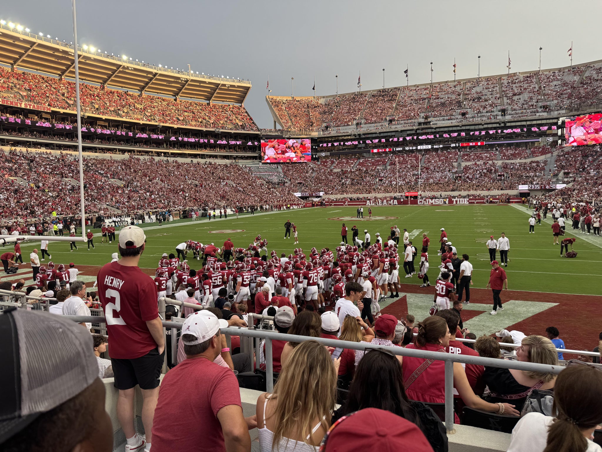Real Fan View taken from Section 116 at Bryant-Denny Stadium by Ben S