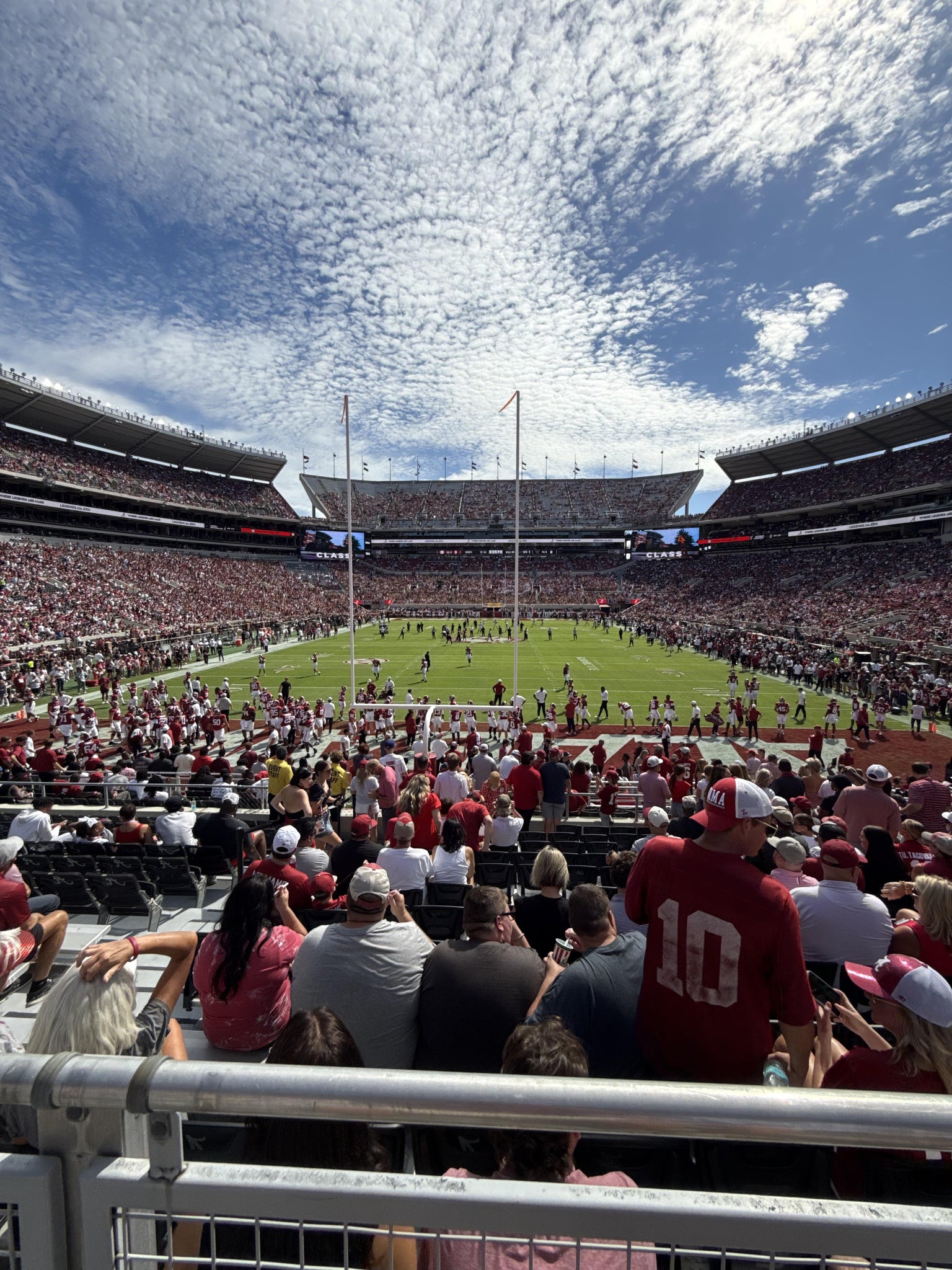 Real Fan View taken from Section 117 at Bryant-Denny Stadium by Kevin D