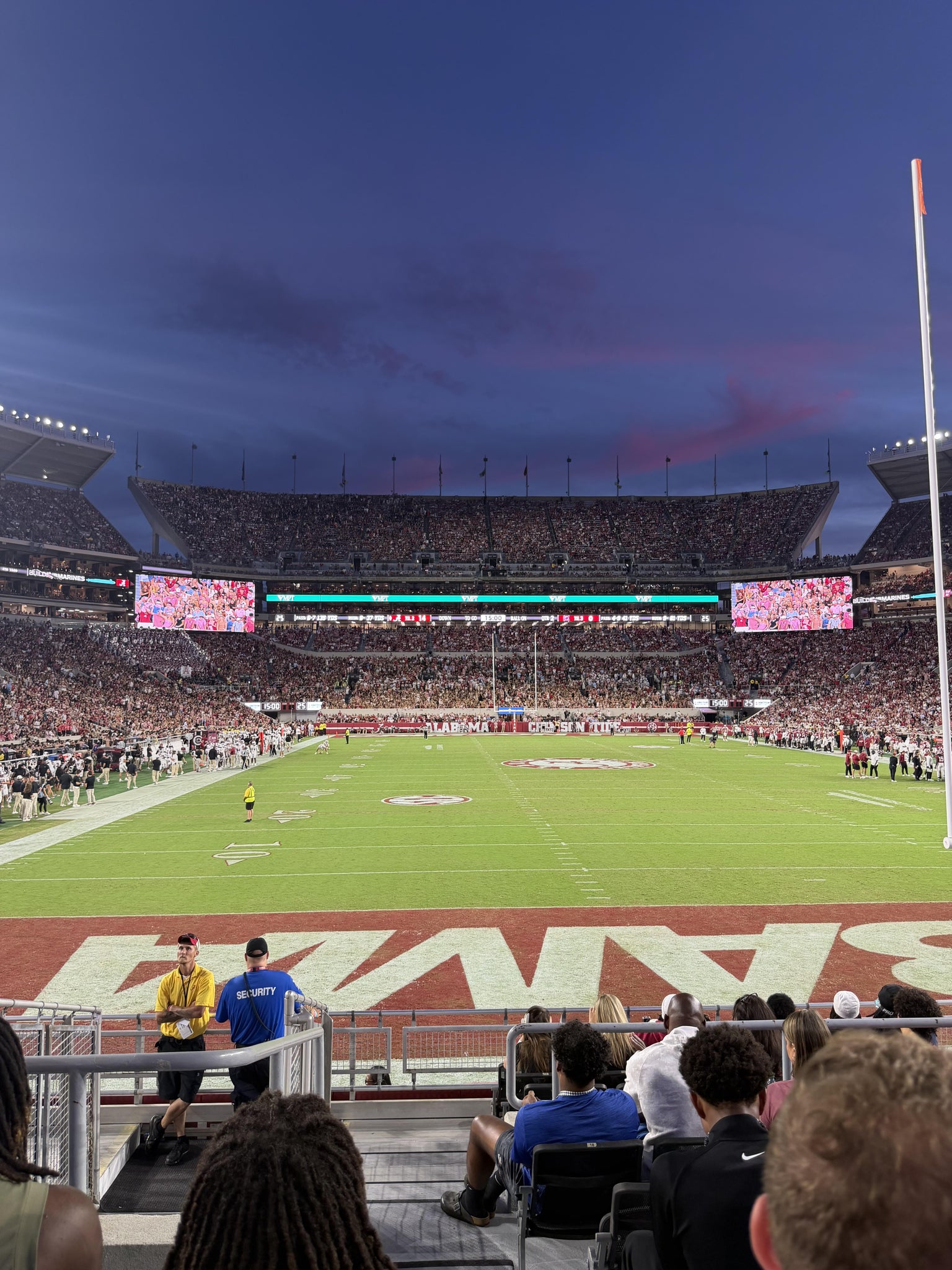 Real Fan View taken from Section 118 at Bryant-Denny Stadium by Shane B