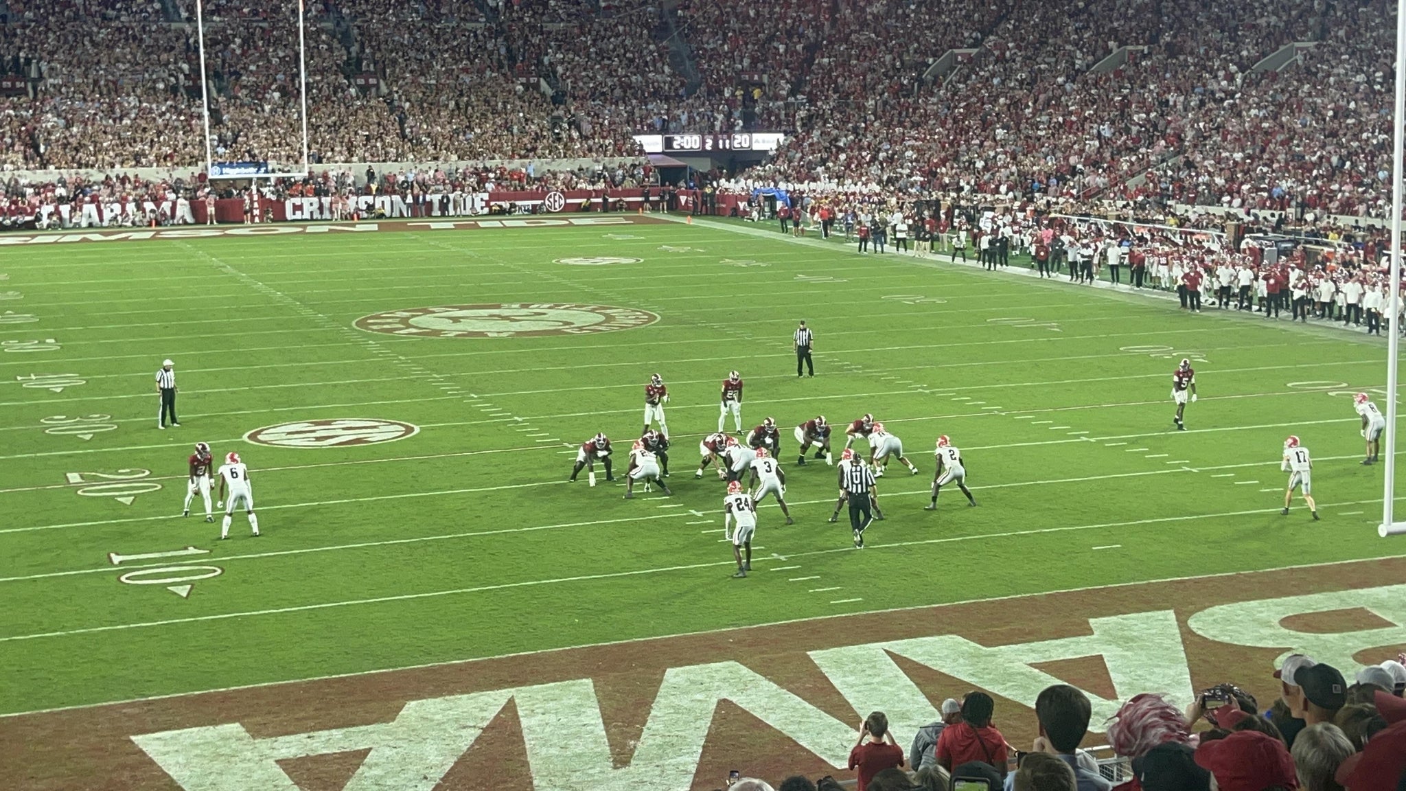 Vue réelle des fans prise de la Section 119 au site Bryant-Denny Stadium par Zachary L