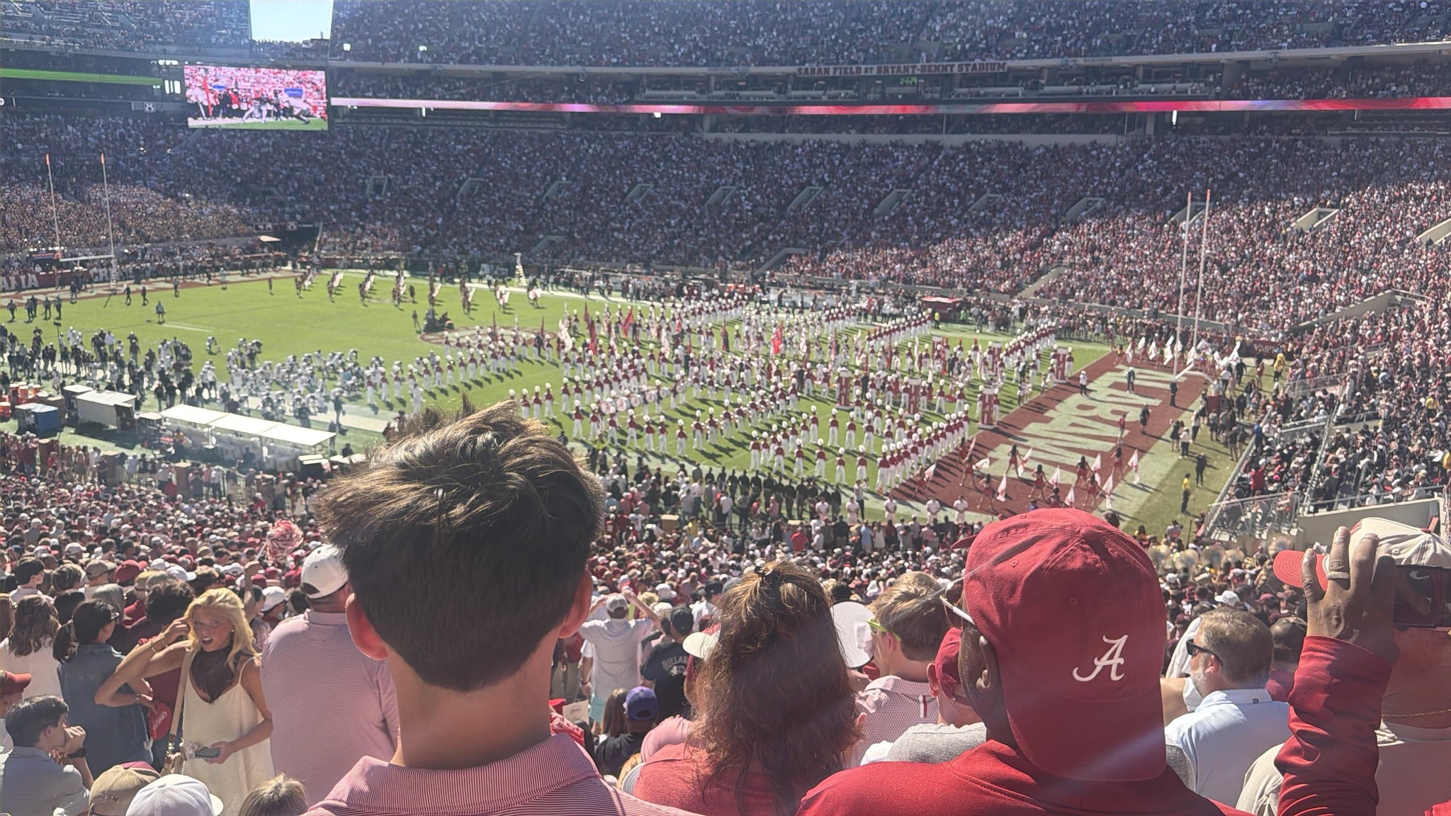 Vue réelle des fans prise de la Section 123 au site Bryant-Denny Stadium par Renee H