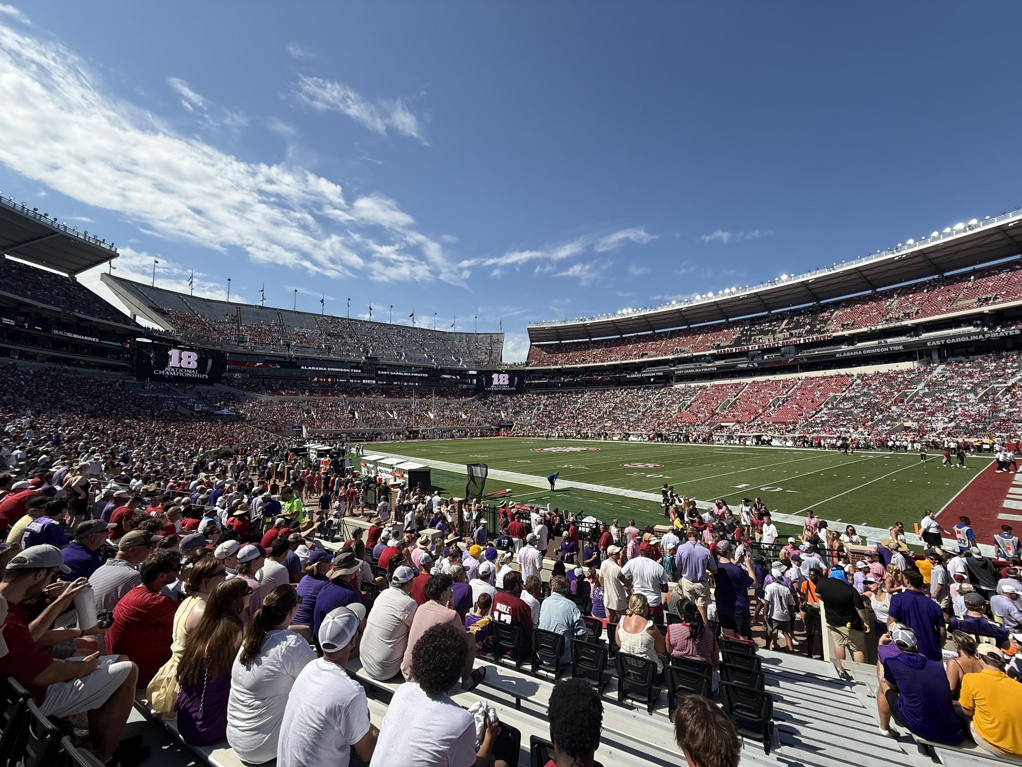 Real Fan View taken from Section 124 at Bryant-Denny Stadium by Justin G