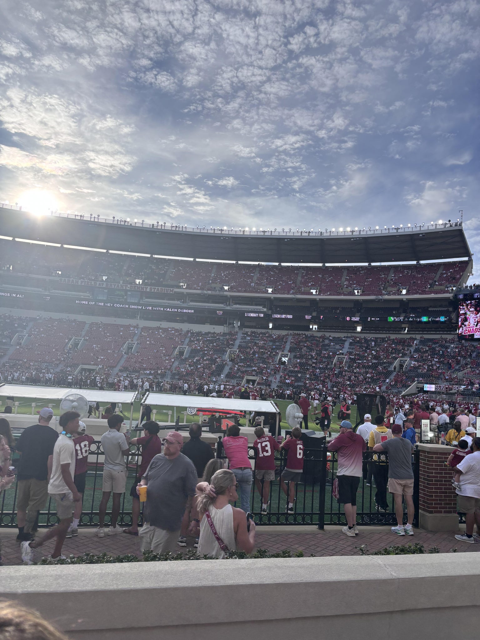 Real Fan View taken from Section 126 at Bryant-Denny Stadium by Grant R