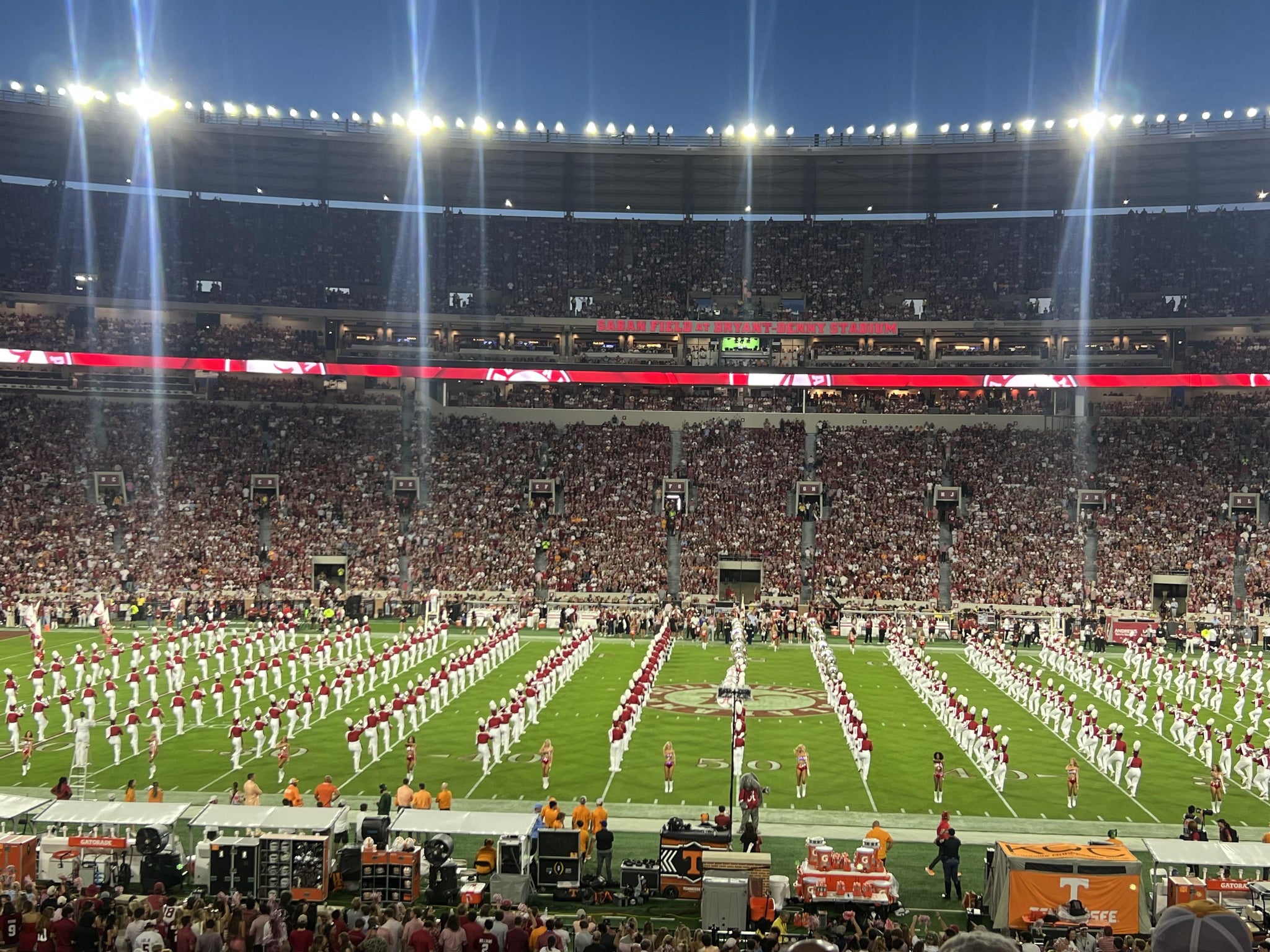 Real Fan View taken from Section 128 at Bryant-Denny Stadium by Edward B