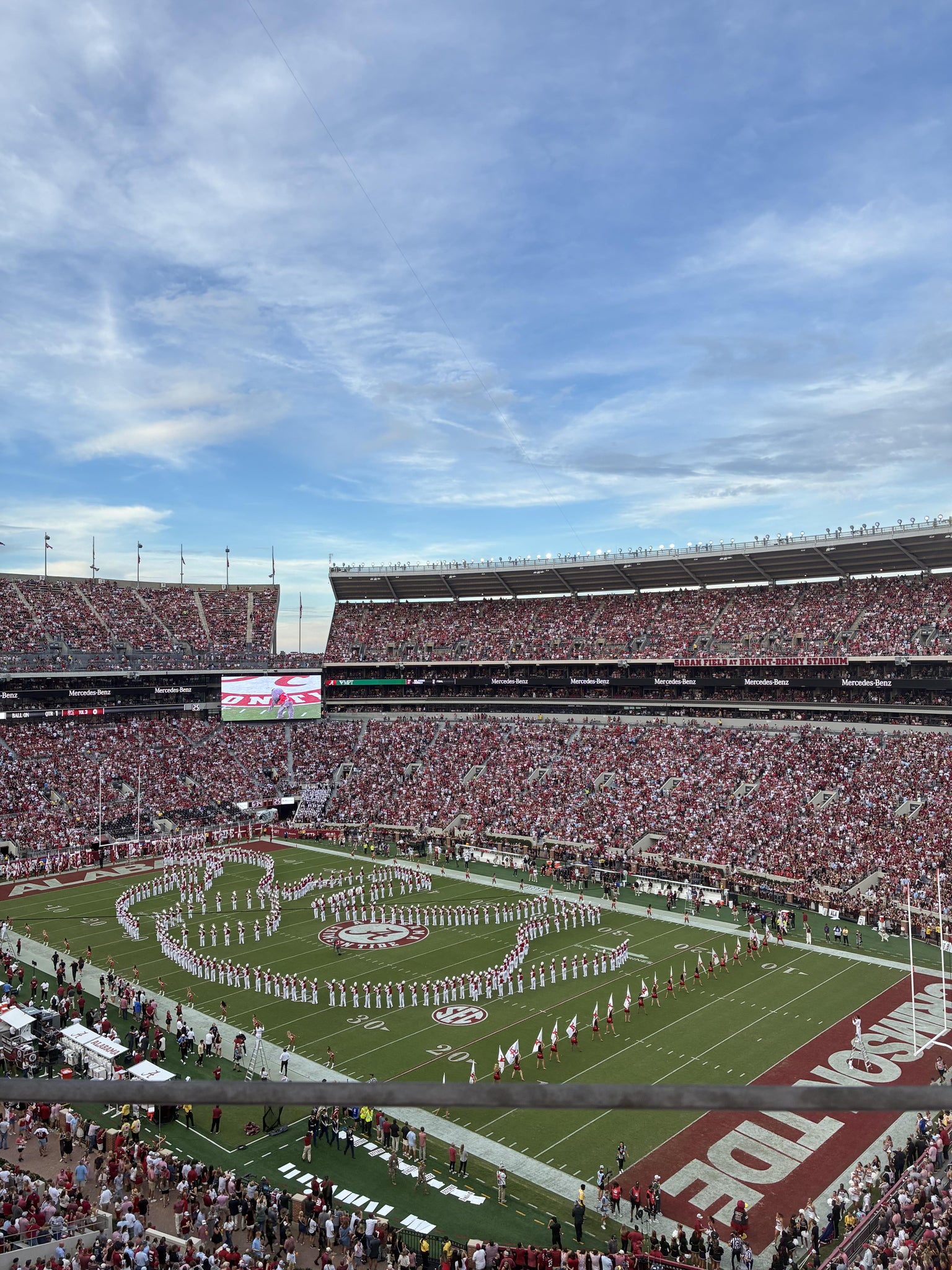 Real Fan View taken from Section 802 at Bryant-Denny Stadium by Jessica R