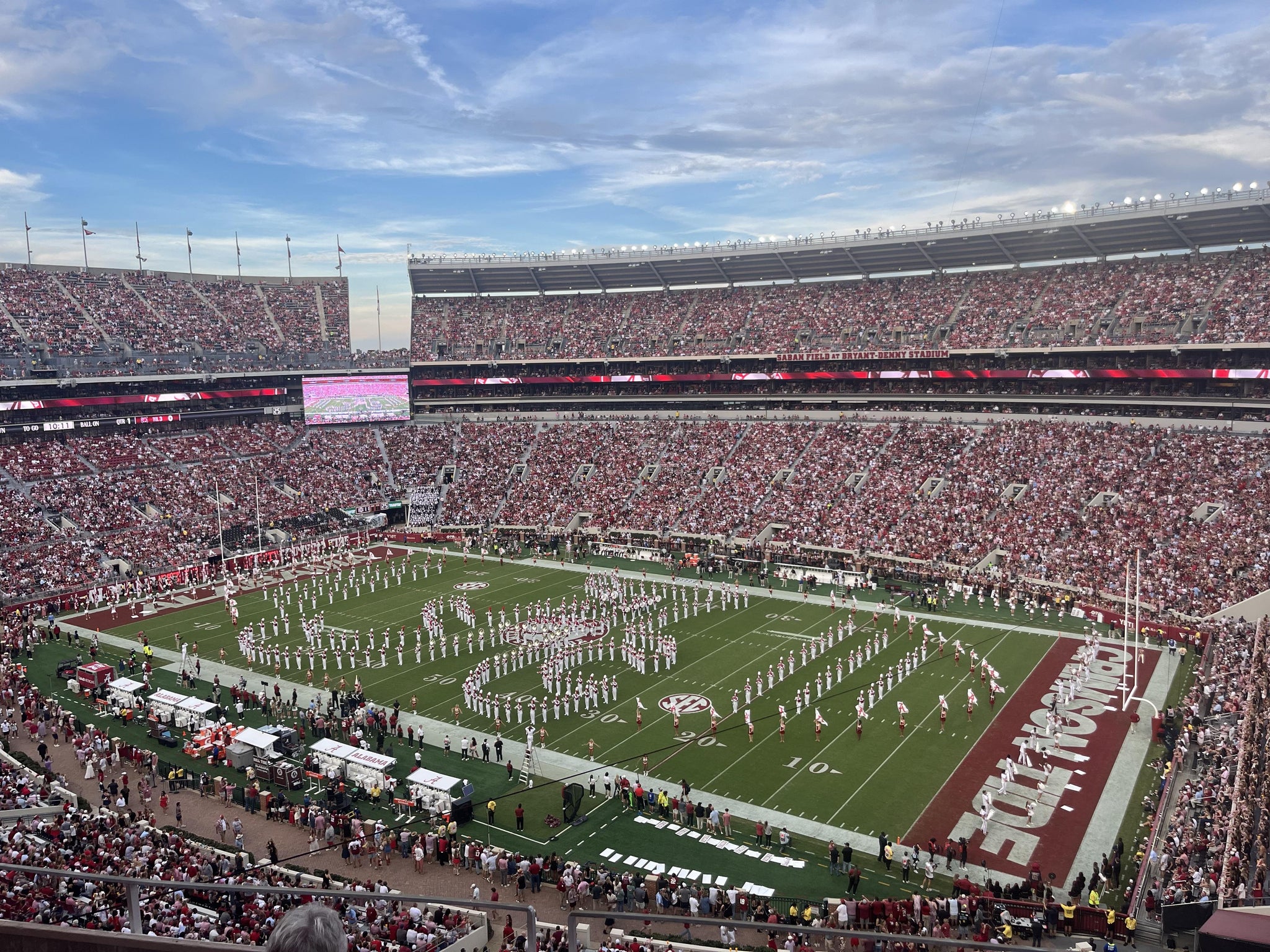 Vue réelle des fans prise de la Section 804 au site Bryant-Denny Stadium par Greg B