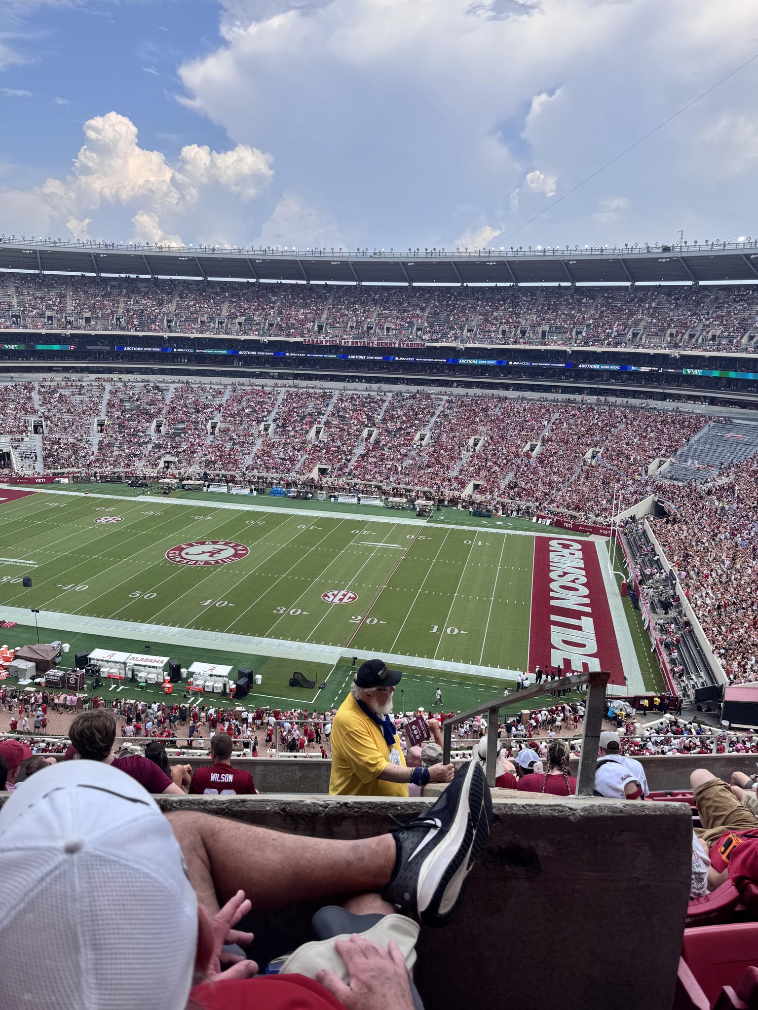 Real Fan View taken from Section 805 at Bryant-Denny Stadium by Kristen B