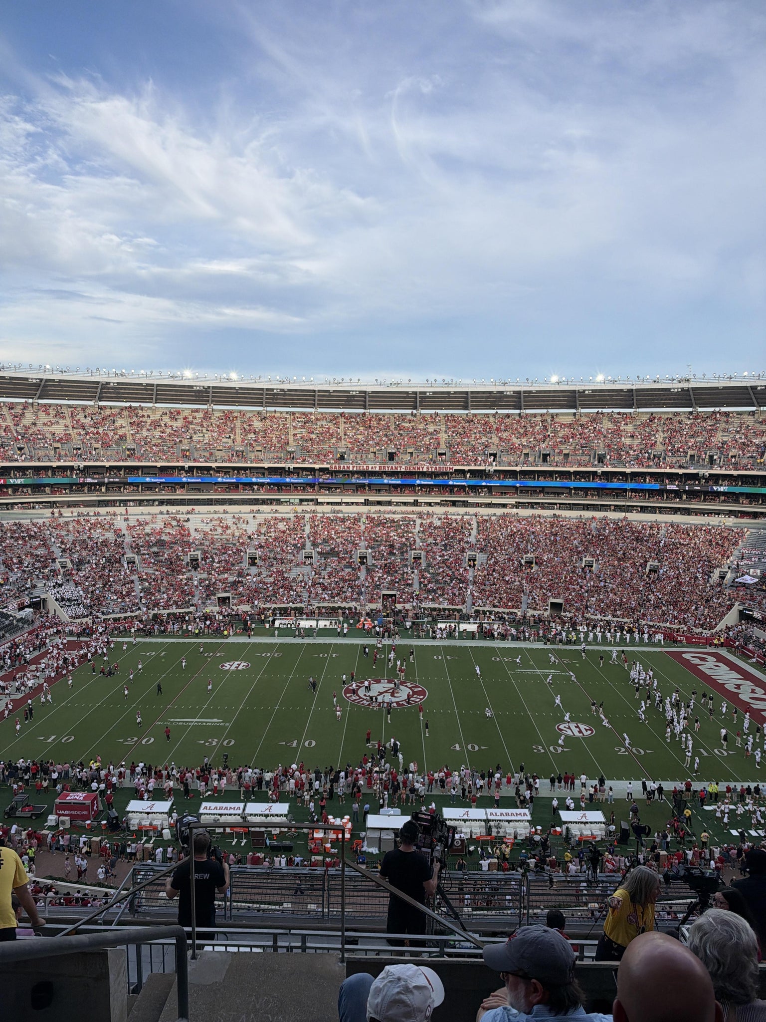 Real Fan View taken from Section 808 at Bryant-Denny Stadium by Darrel H