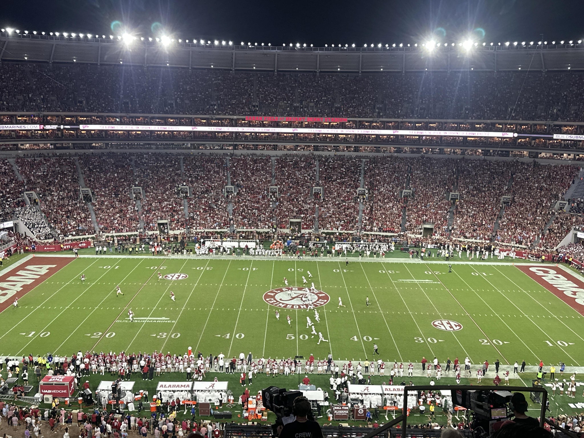 Real Fan View taken from Section 809 at Bryant-Denny Stadium by Jon H