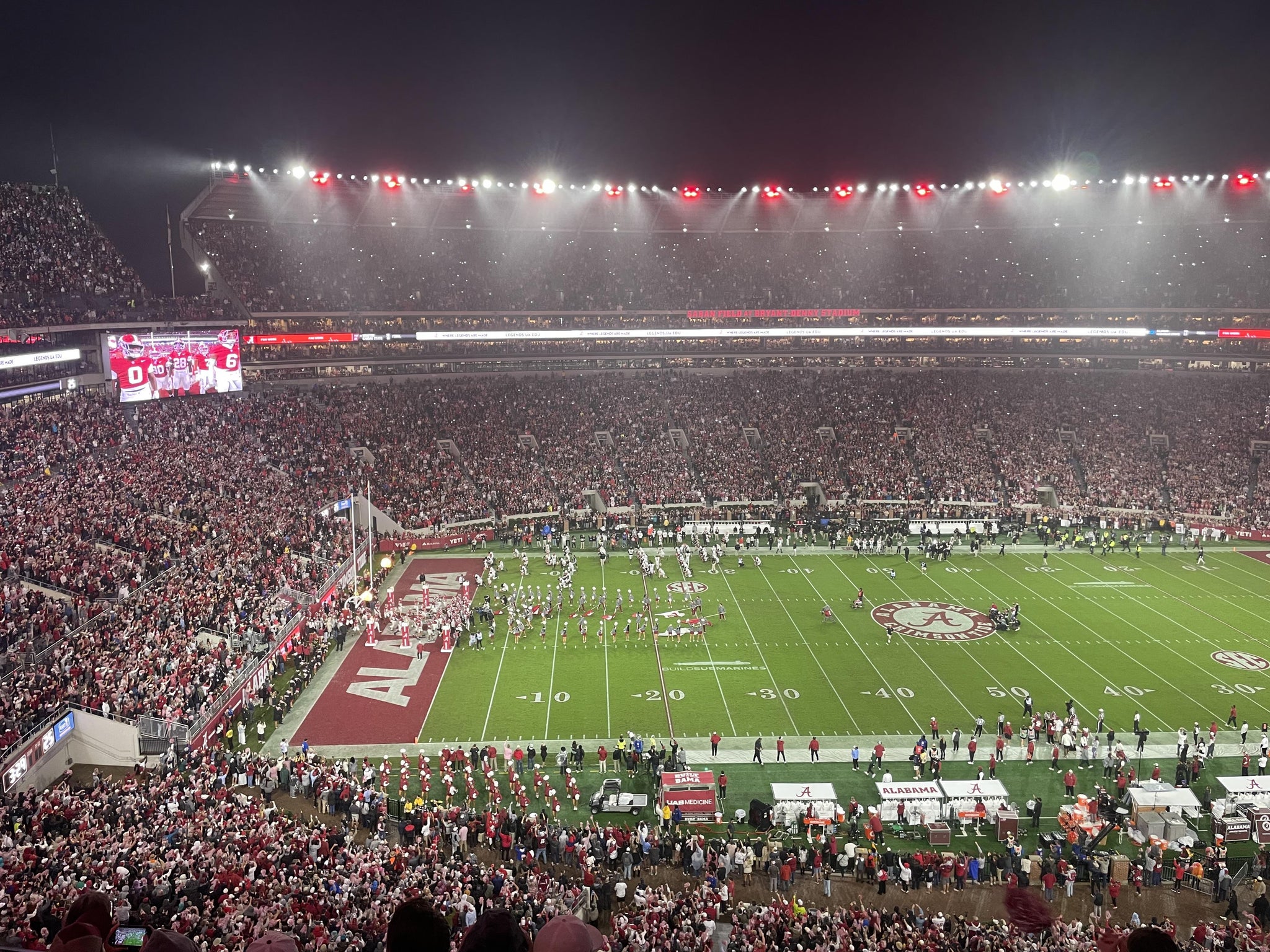 Real Fan View taken from Section 811 at Bryant-Denny Stadium by Daryl B