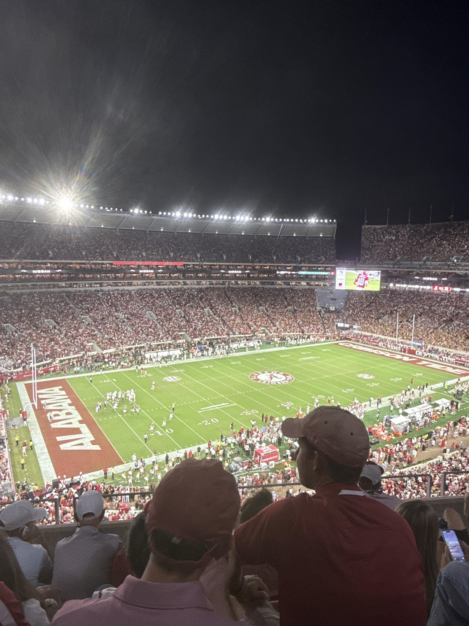 Real Fan View taken from Section 813 at Bryant-Denny Stadium by Rachel D