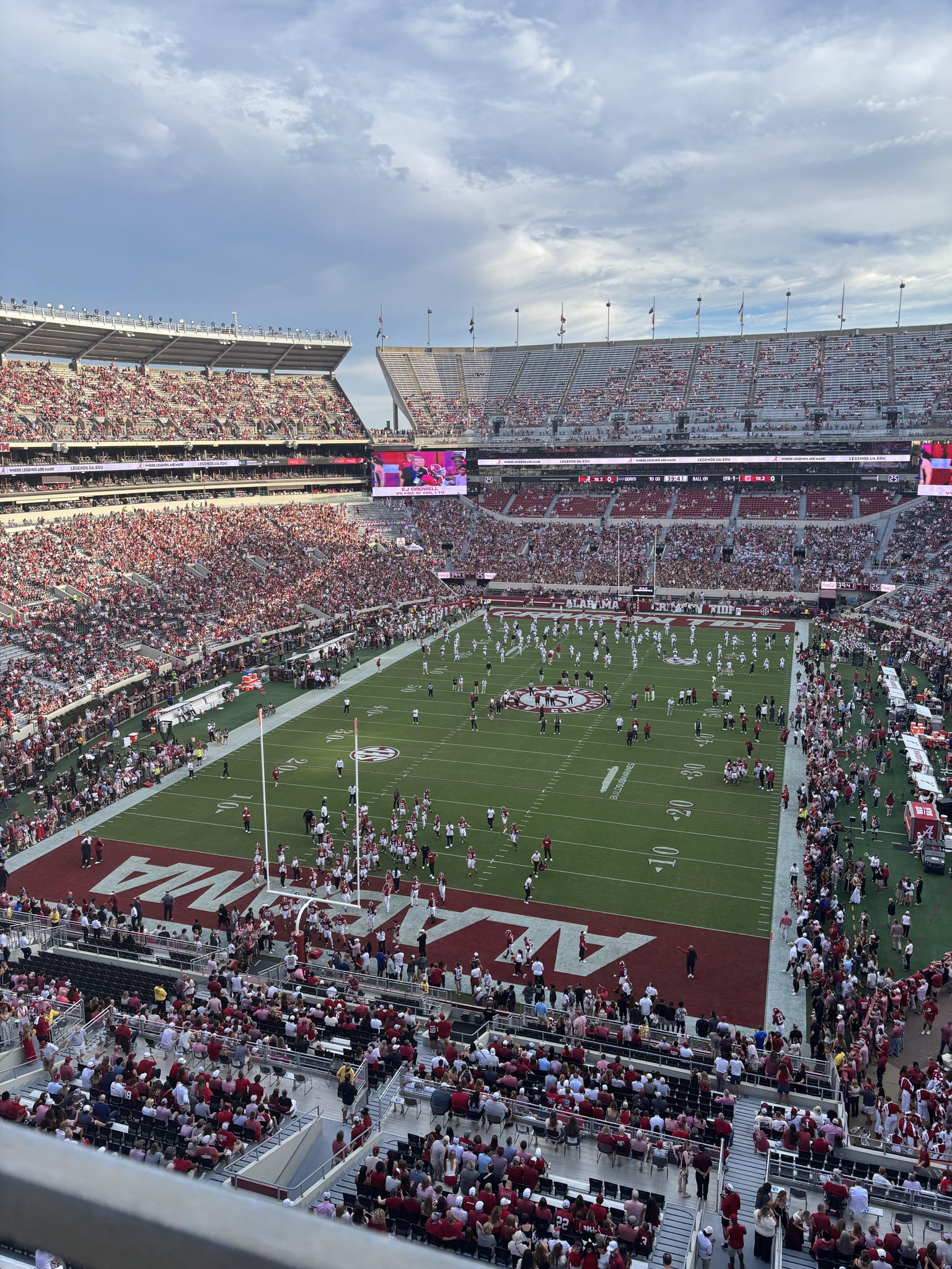 Real Fan View taken from Section 822 at Bryant-Denny Stadium by Thomas M