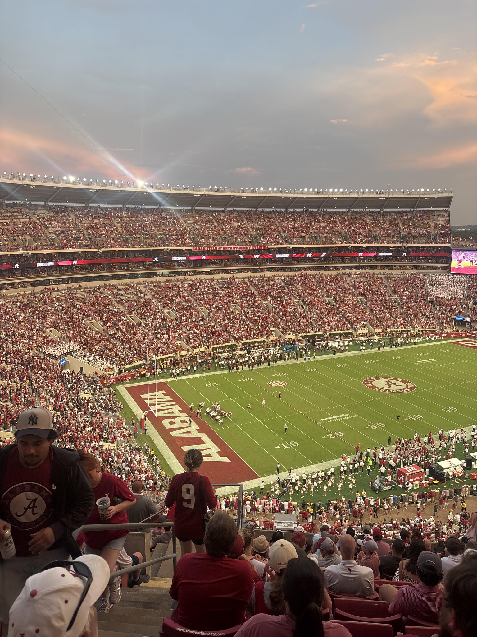 Real Fan View taken from Section 823 at Bryant-Denny Stadium by Robert P