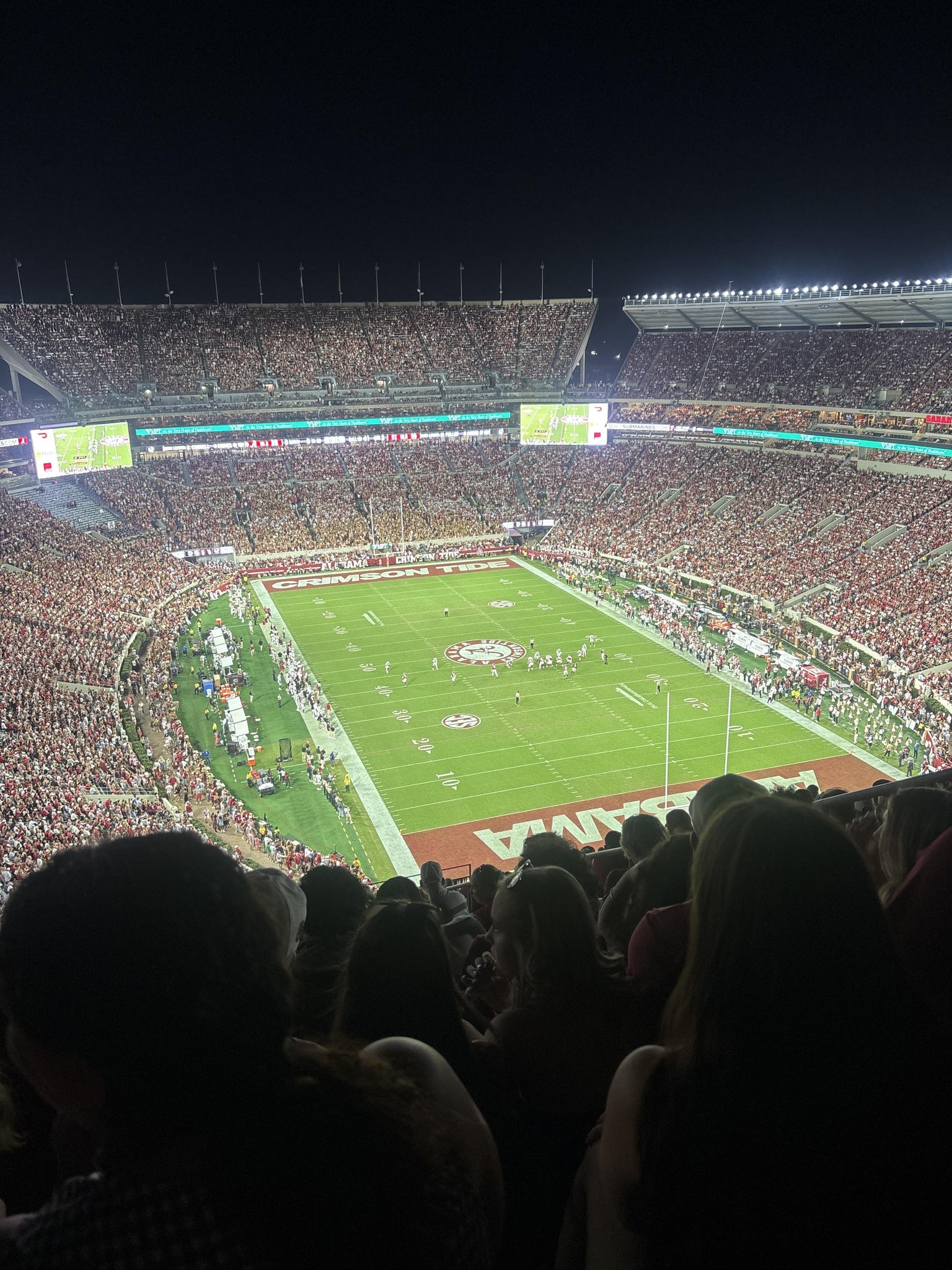 Real Fan View taken from Section 827 at Bryant-Denny Stadium by Sam B