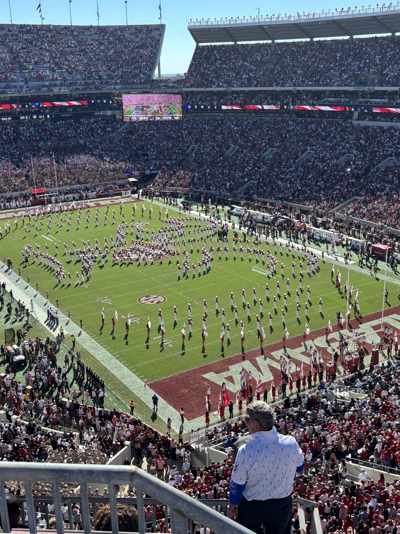 Vue réelle des fans prise de la Section 828 au site Bryant-Denny Stadium par Walt M