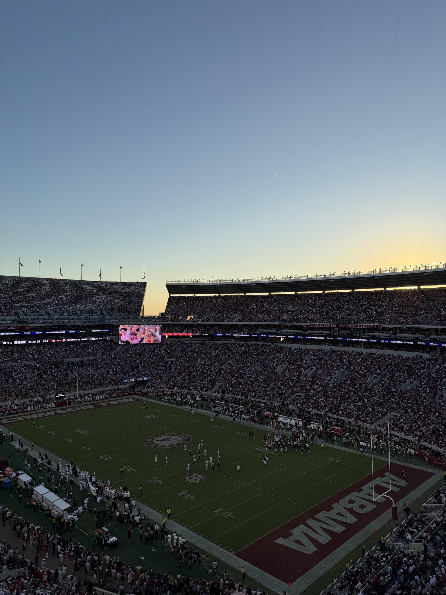 Vue réelle des fans prise de la Section 831 au site Bryant-Denny Stadium par Scott C
