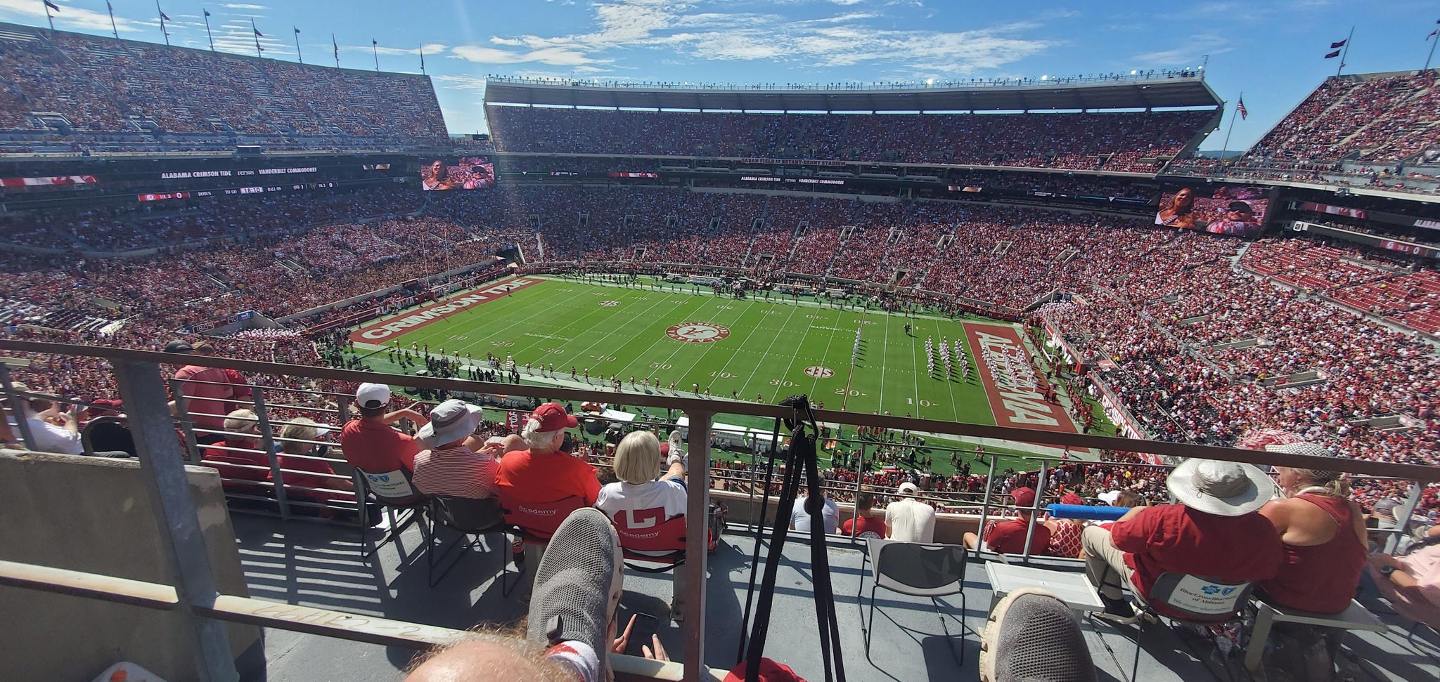 Real Fan View taken from Section 836 at Bryant-Denny Stadium by Robert B