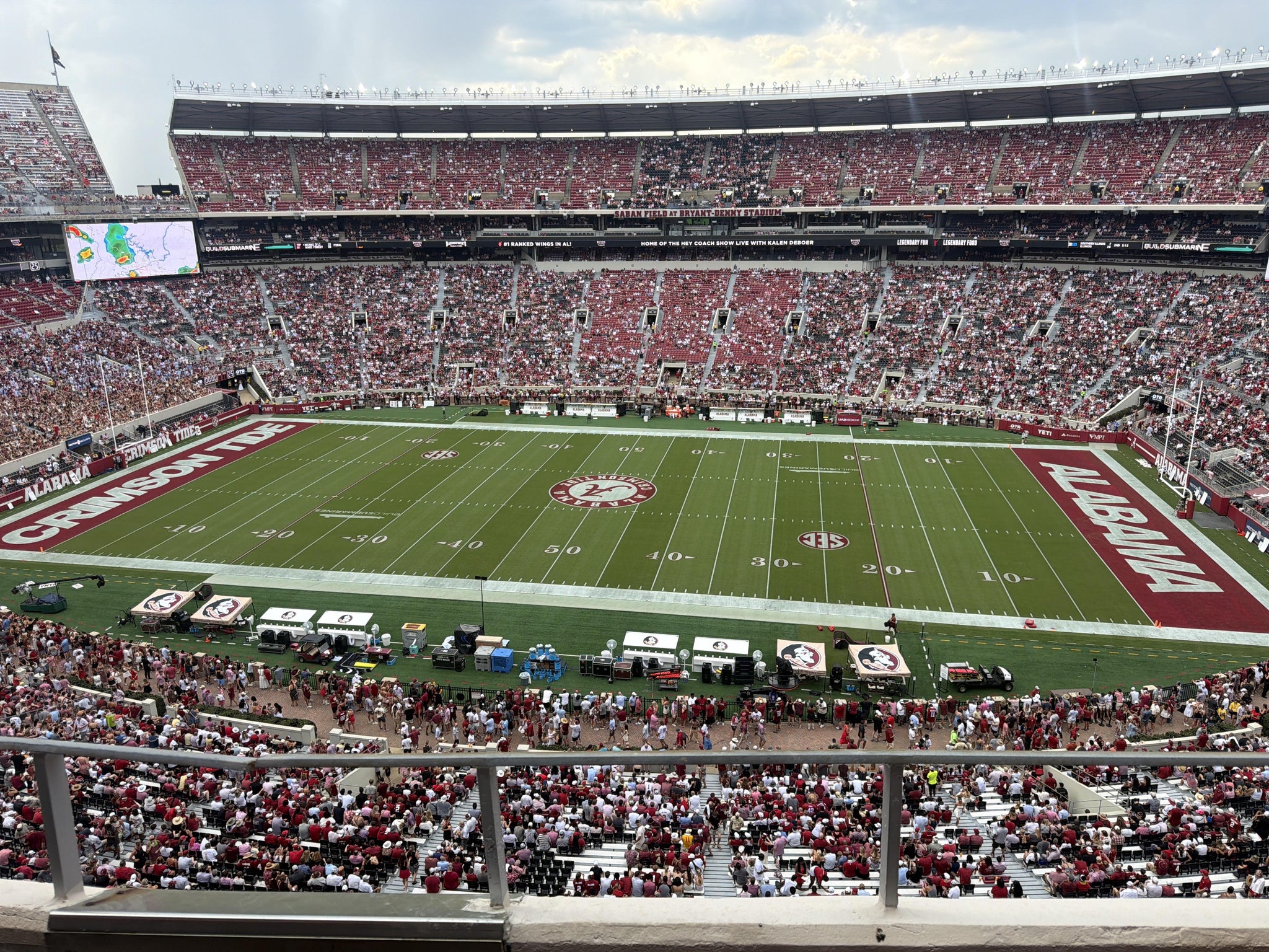 Real Fan View taken from Section 837 at Bryant-Denny Stadium by Riley L