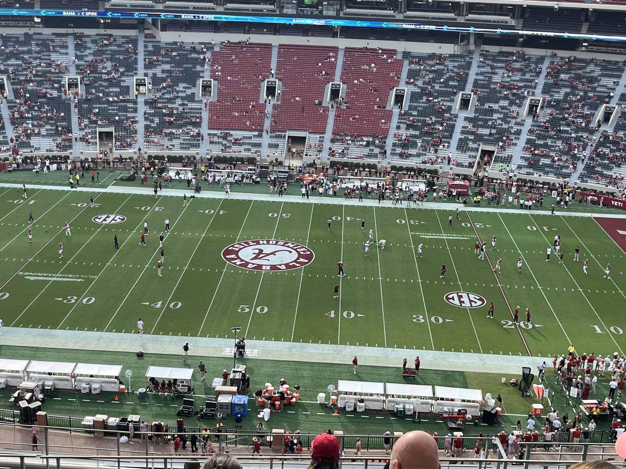 Real Fan View taken from Section 838 at Bryant-Denny Stadium by Kevin V