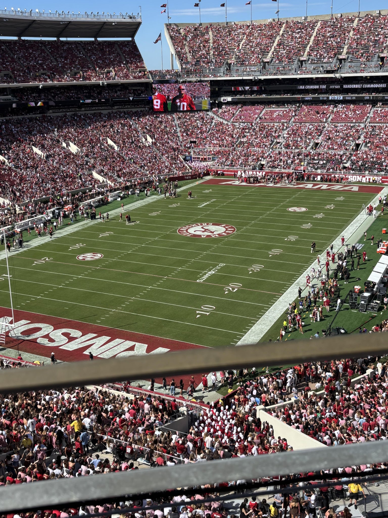 Real Fan View taken from Section 851 at Bryant-Denny Stadium by Douglas M