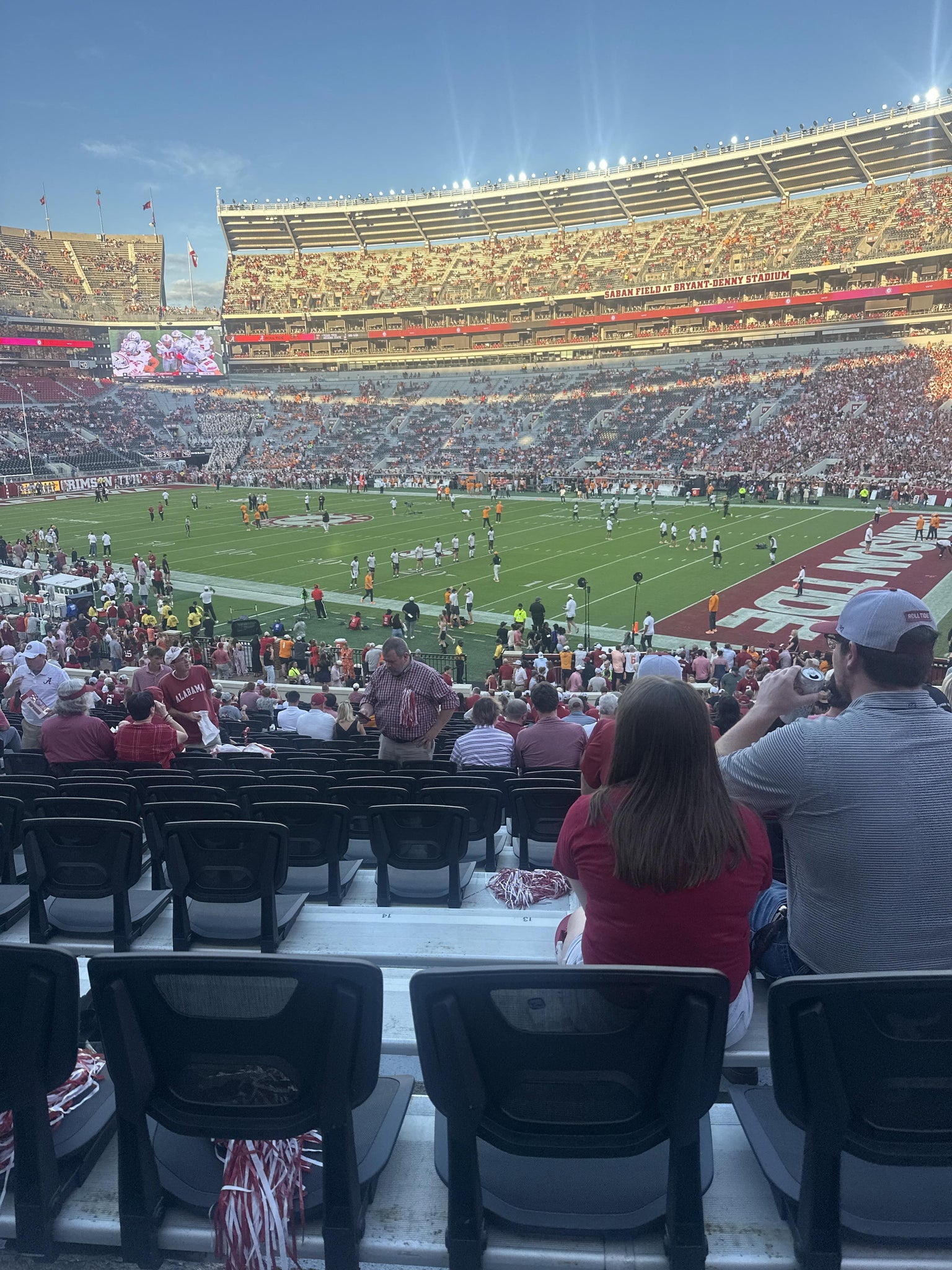 Real Fan View taken from Section B at Bryant-Denny Stadium by Anonymous User