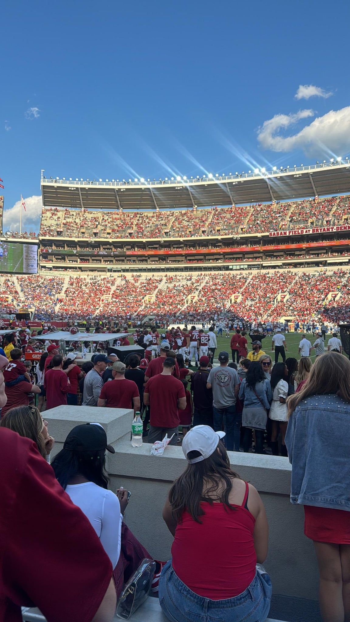 Real Fan View taken from Section D at Bryant-Denny Stadium by Megan T