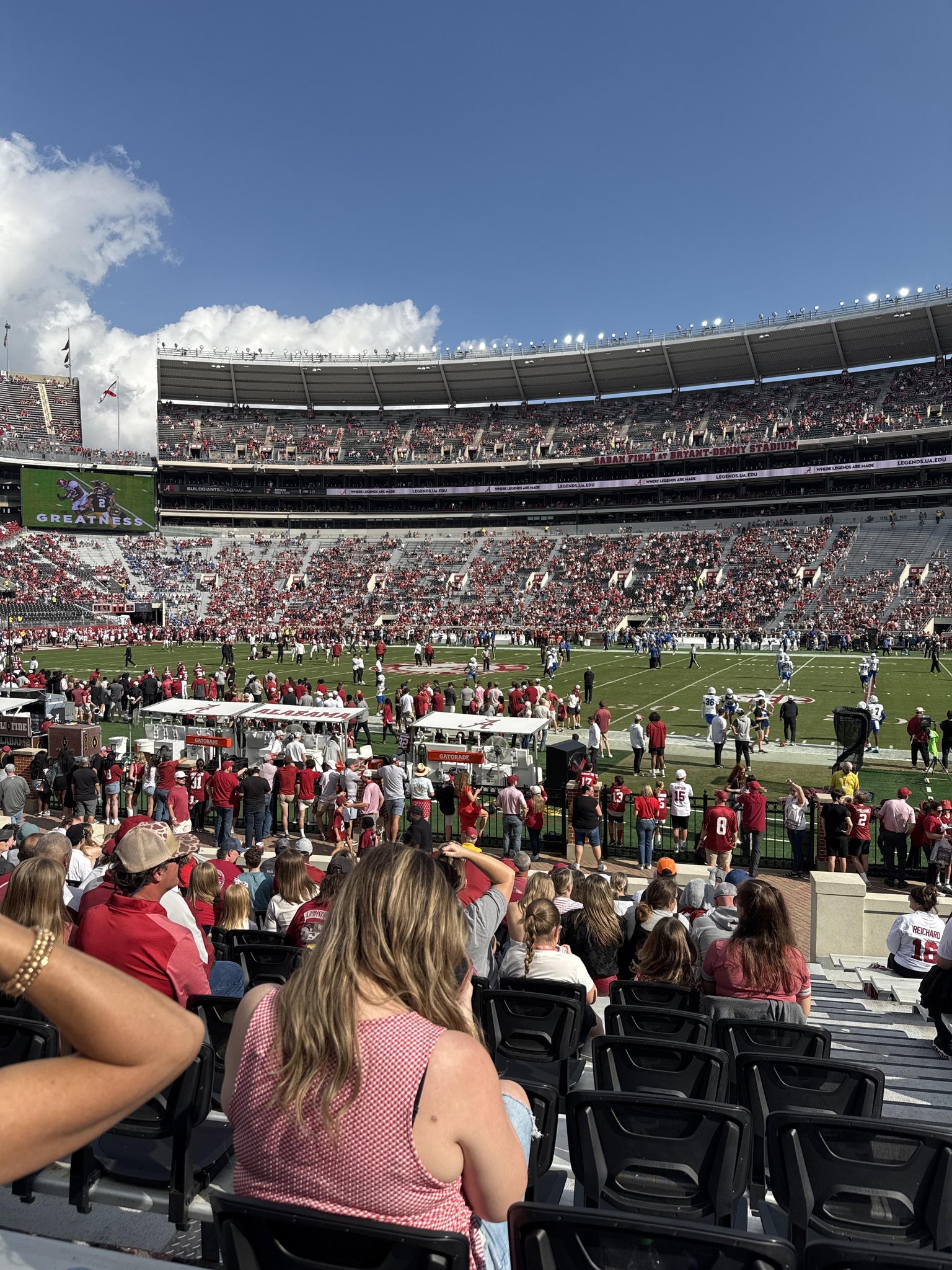Real Fan View taken from Section E at Bryant-Denny Stadium by Ariel J