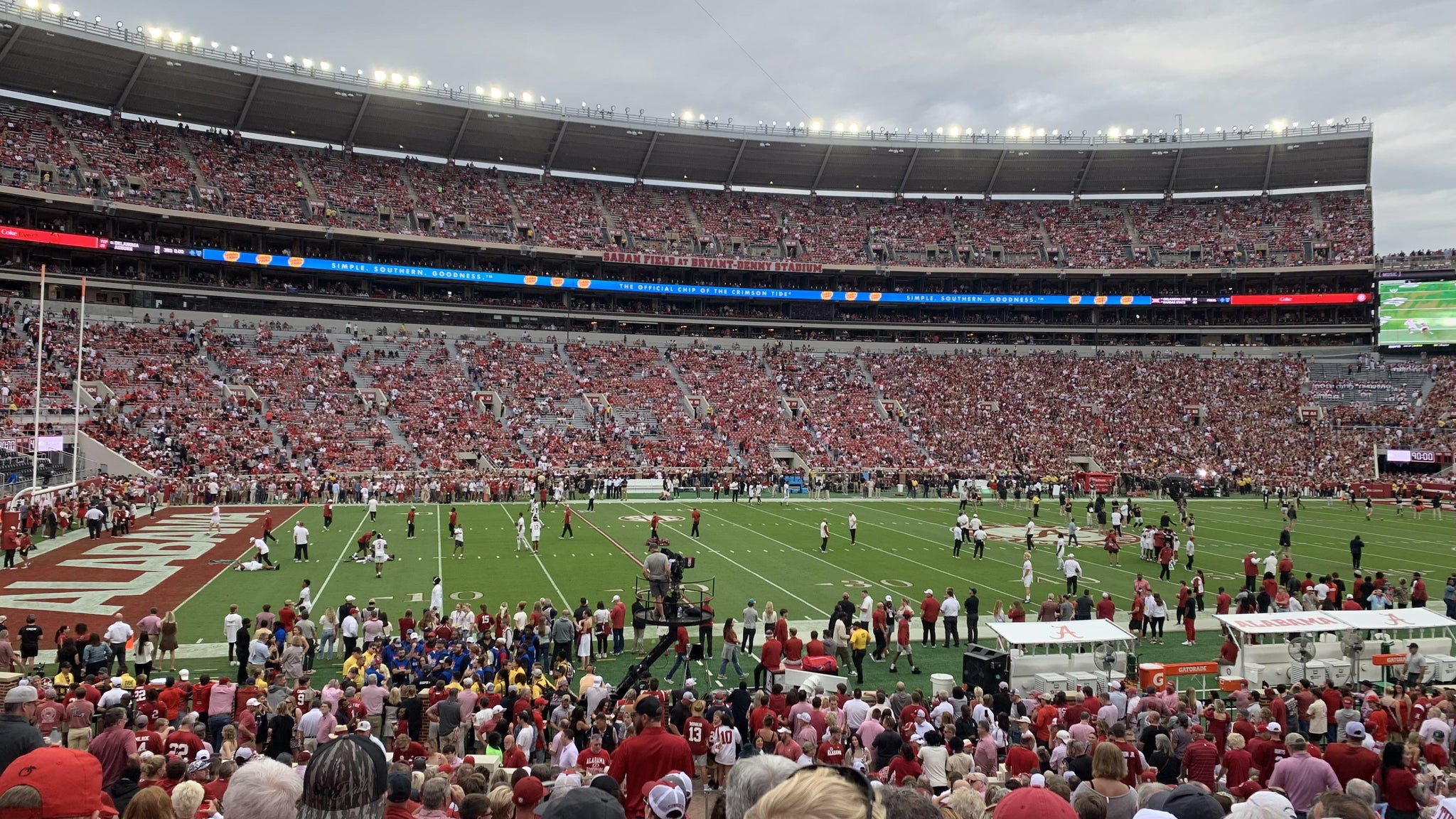 Real Fan View taken from Section K at Bryant-Denny Stadium by Clinton M