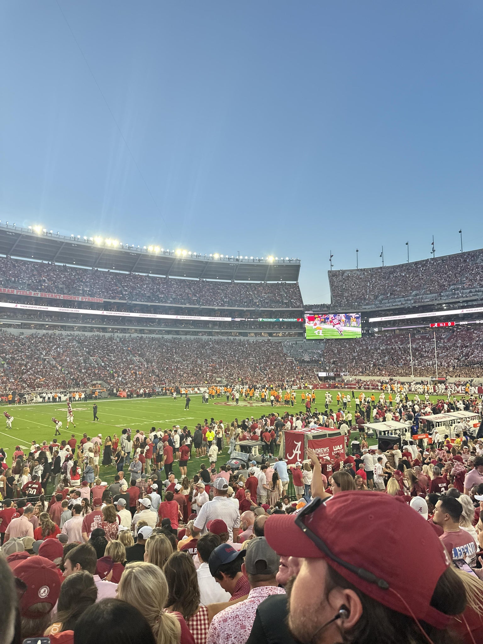 Real Fan View taken from Section L at Bryant-Denny Stadium by Gage O