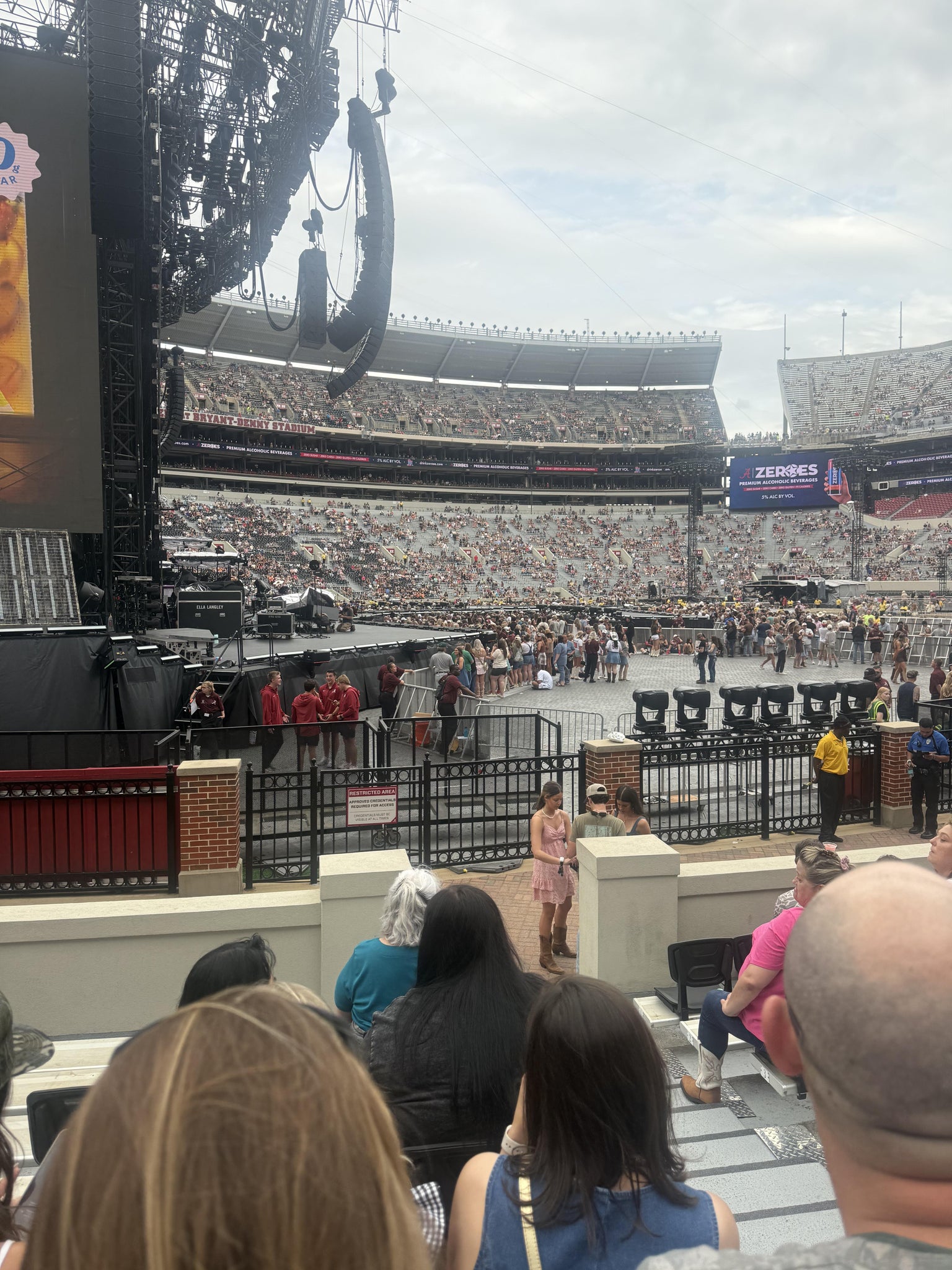 Real Fan View taken from Section M at Bryant-Denny Stadium by Alondra F