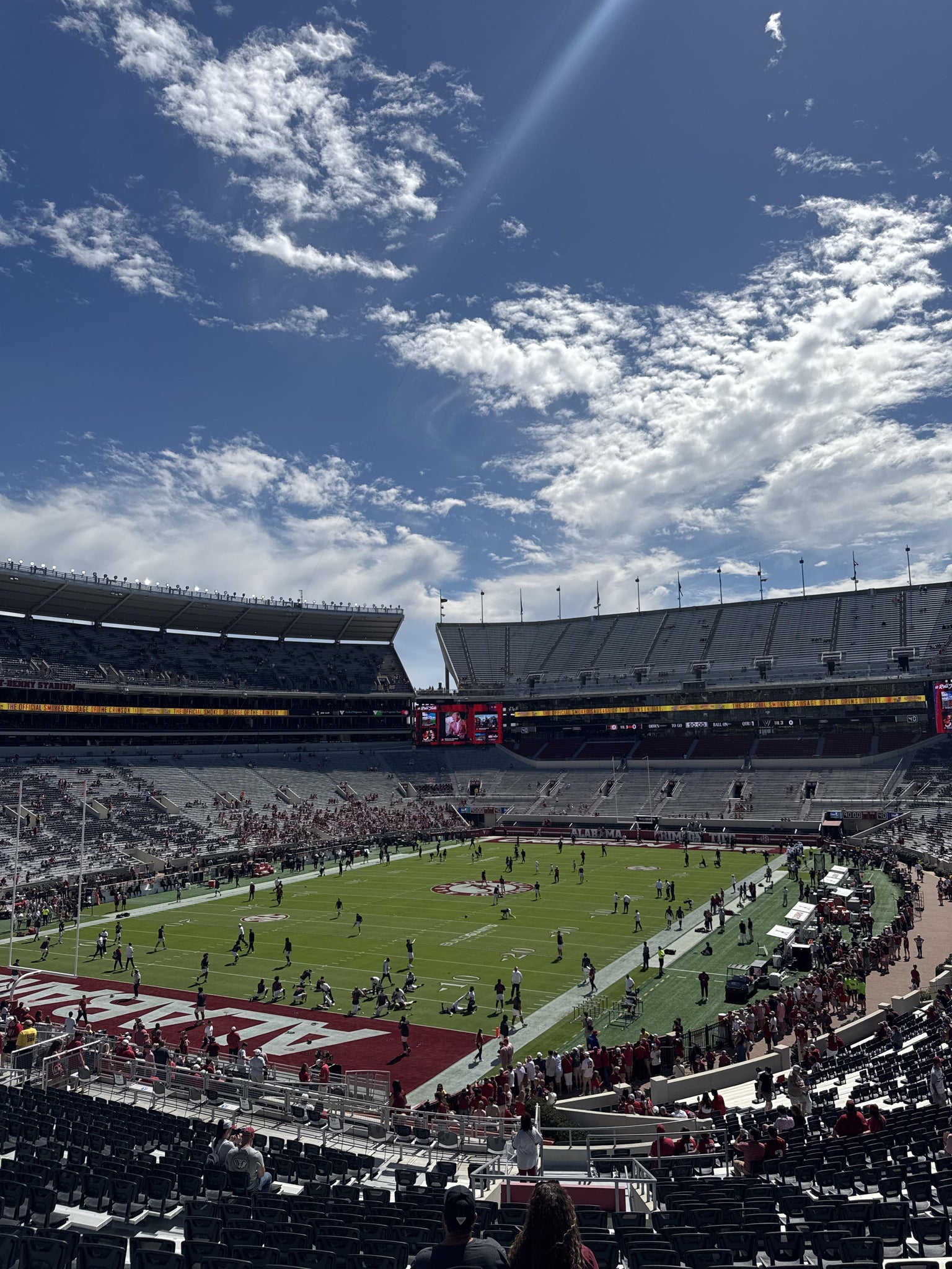 Real Fan View taken from Section N 1 at Bryant-Denny Stadium by Trevor F