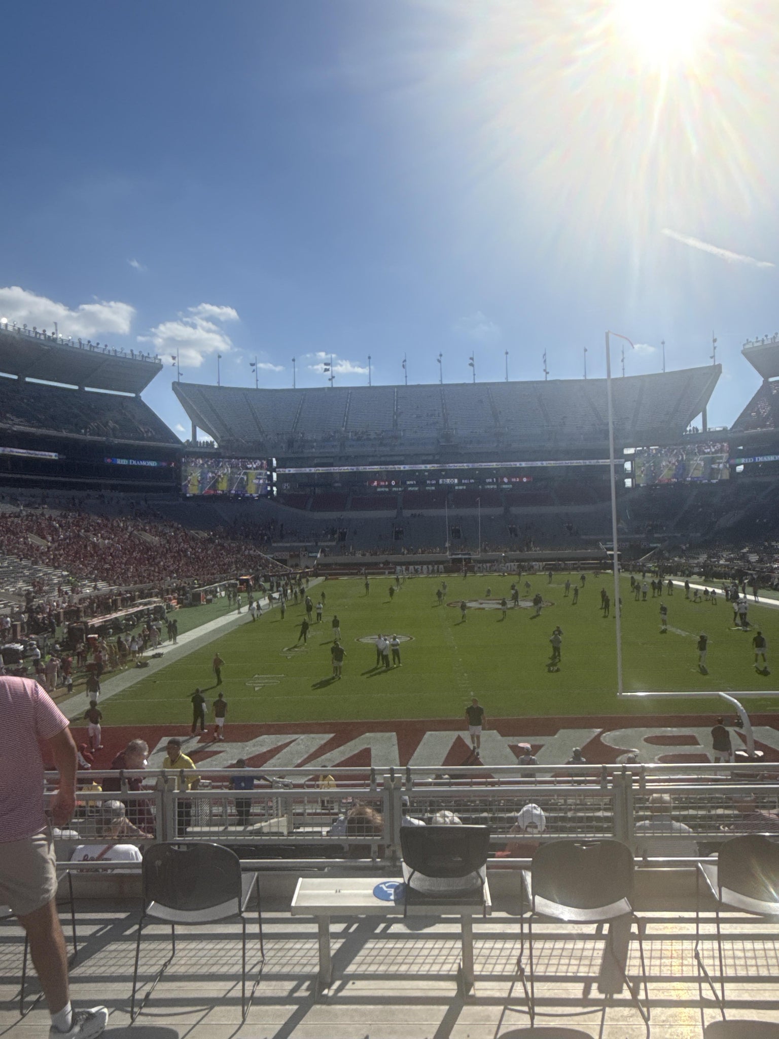 Real Fan View taken from Section N 5 at Bryant-Denny Stadium by Jeremy R