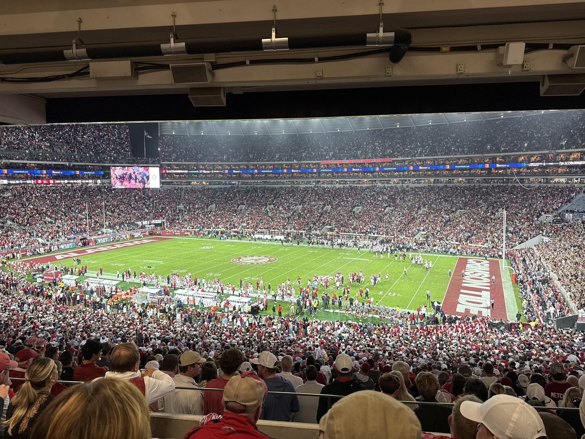 Real Fan View taken from South Terrace Club 1 at Bryant-Denny Stadium by Noah S