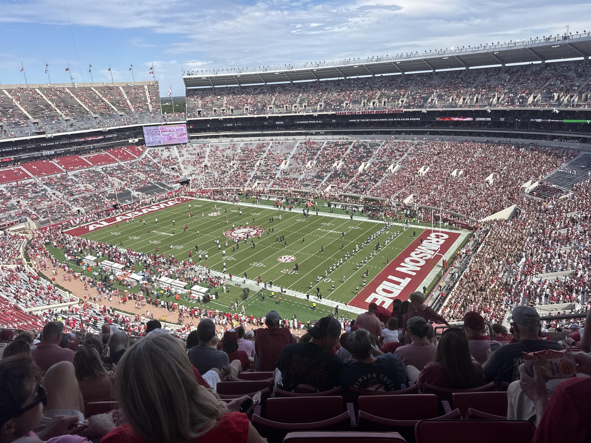 Real Fan View taken from U 3 C at Bryant-Denny Stadium by Jacob E