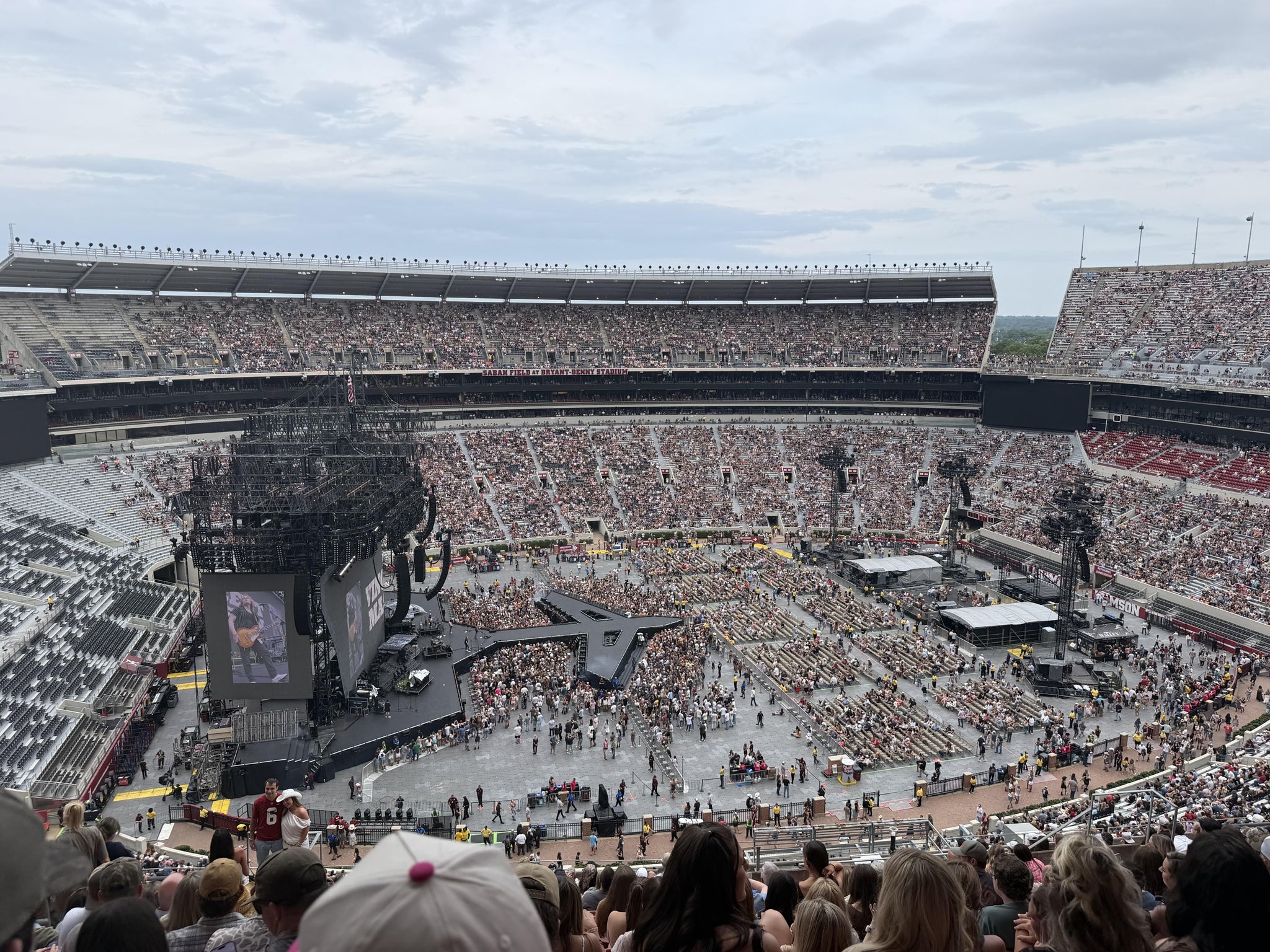 Real Fan View taken from U 3 M at Bryant-Denny Stadium by Tyler M